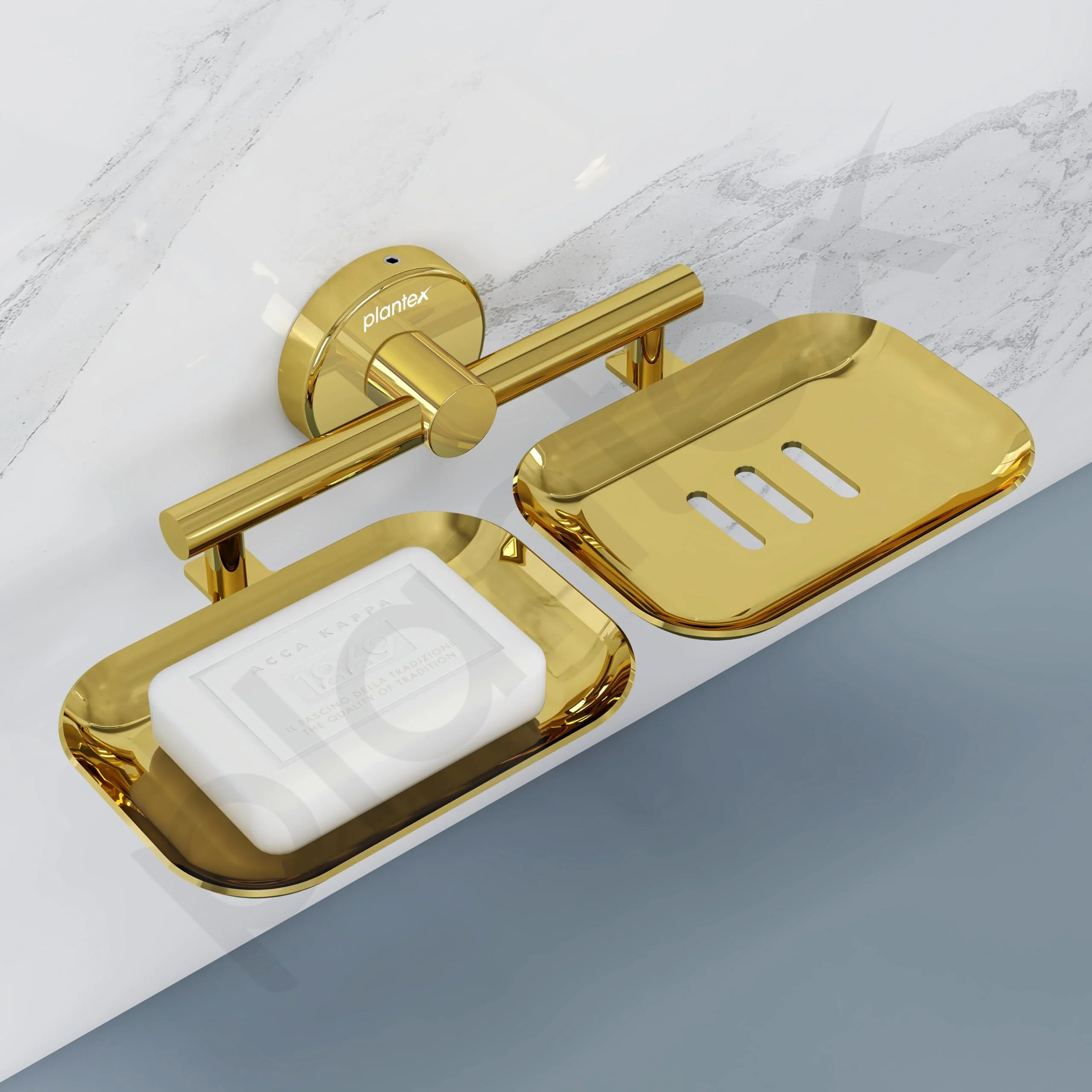 Plantex Galaxy 304 Grade Stainless Steel Rectangular Double Soap Dish for Bathroom/Soap Stand/Soap Holder/Soap Storage/Bathroom Accessories – (PVD Gold) - Image 7