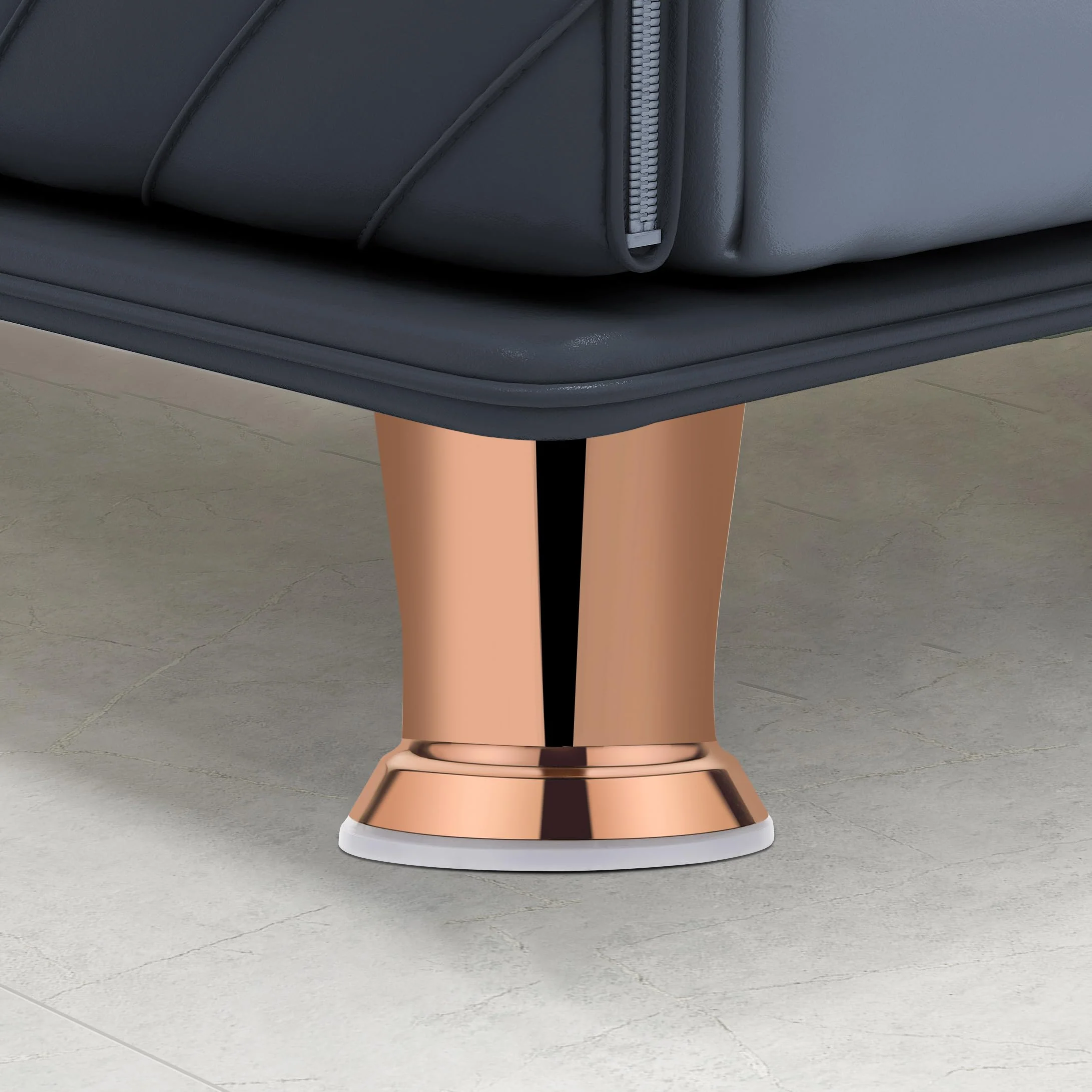 Plantex Heavy Duty 3 Inch Spare Sofa Legs for Bed Furniture/Sofa Legs for Table/Sofa Support Legs Set of 2 Pcs (Rose Gold) - Image 2