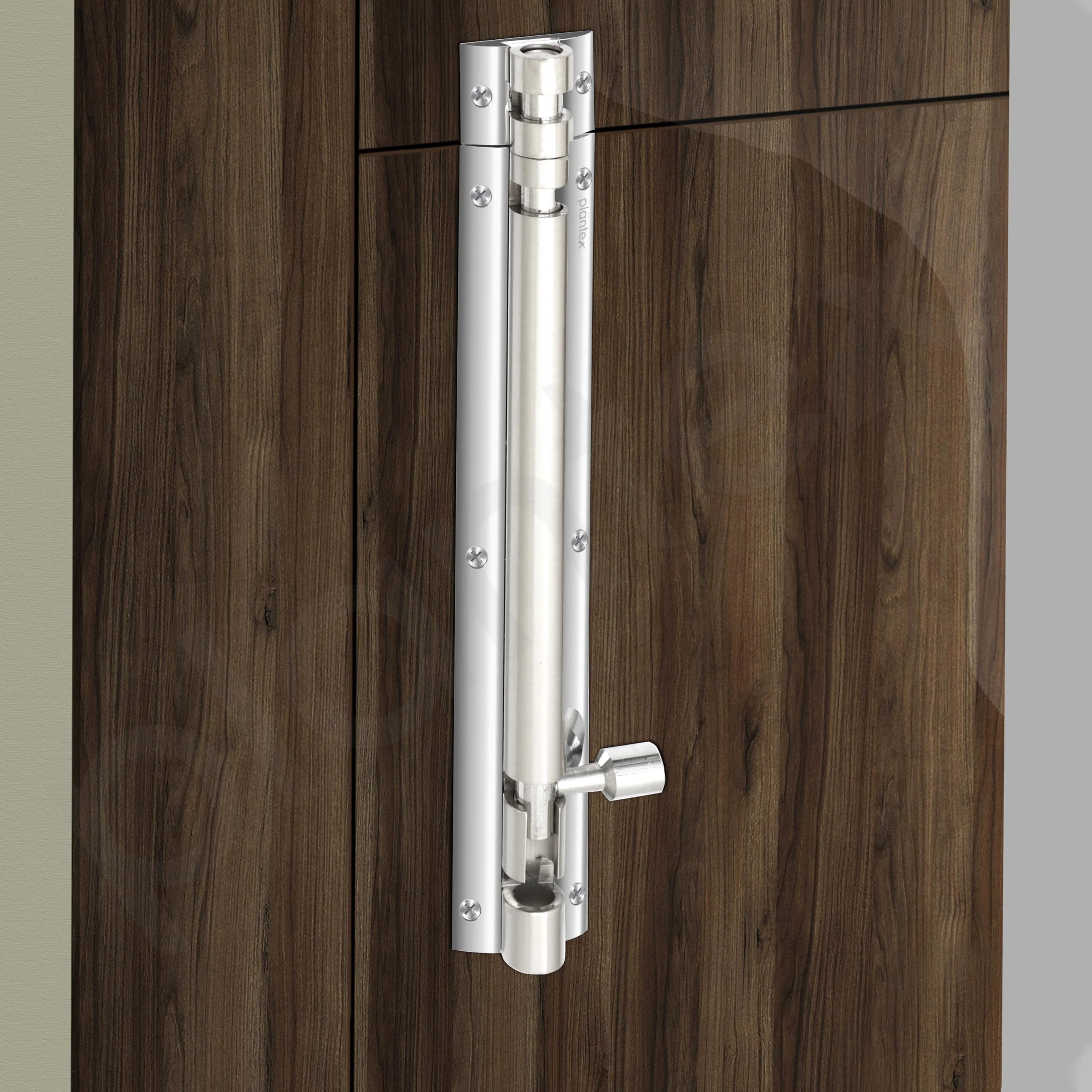 Plantex Heavy Duty 8-inch Joint-Less Tower Bolt for Wooden and PVC Doors for Home Main Door/Bathroom/Windows/Wardrobe - Pack of 1 (703, Silver & Chrome) - Image 5