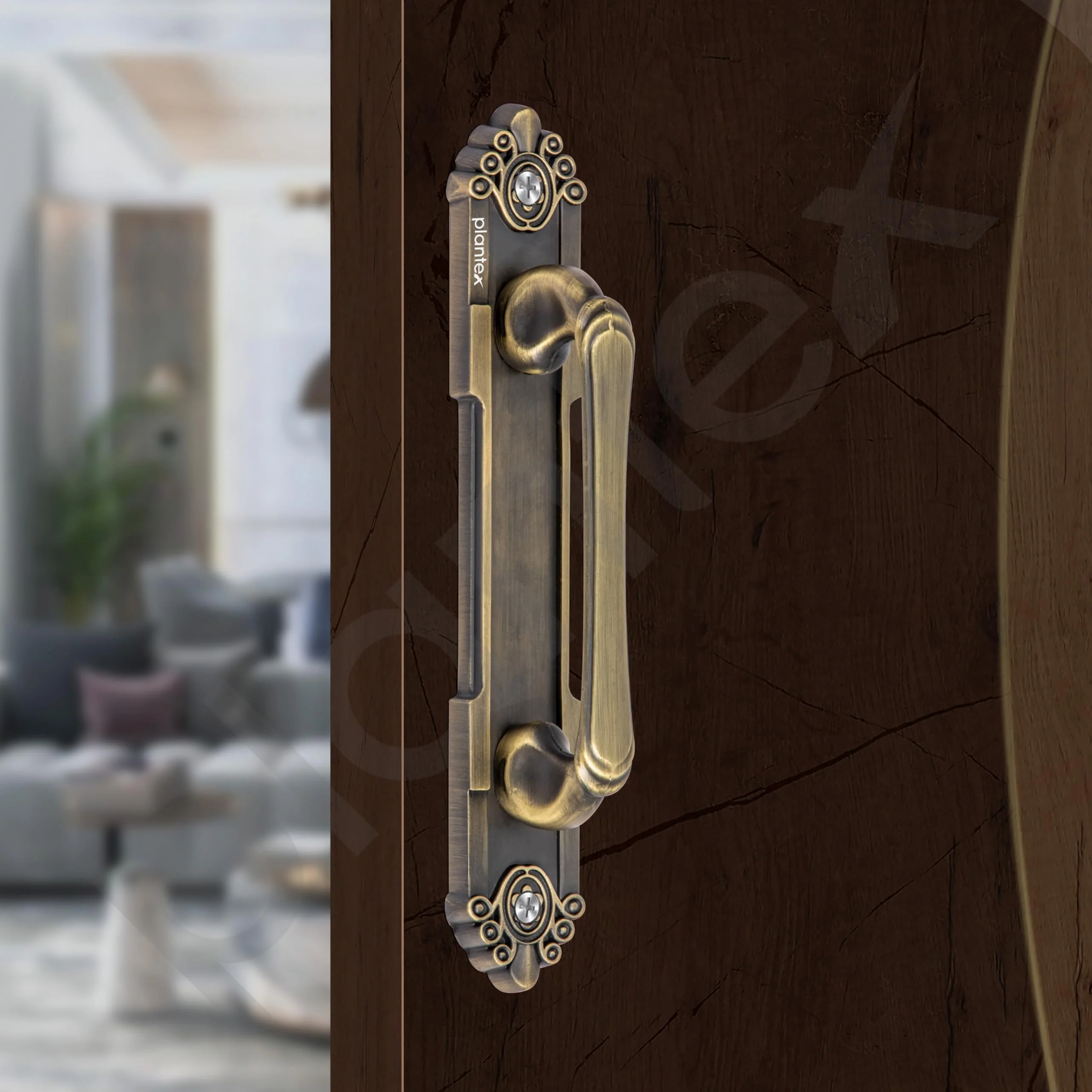 Plantex Heavy Duty 8 Inch Main Door Handle/Pull Push Handle for Home & Hotel/3 Years Warranty Pack of 1 (294,Brass Antique Finish) - Image 5