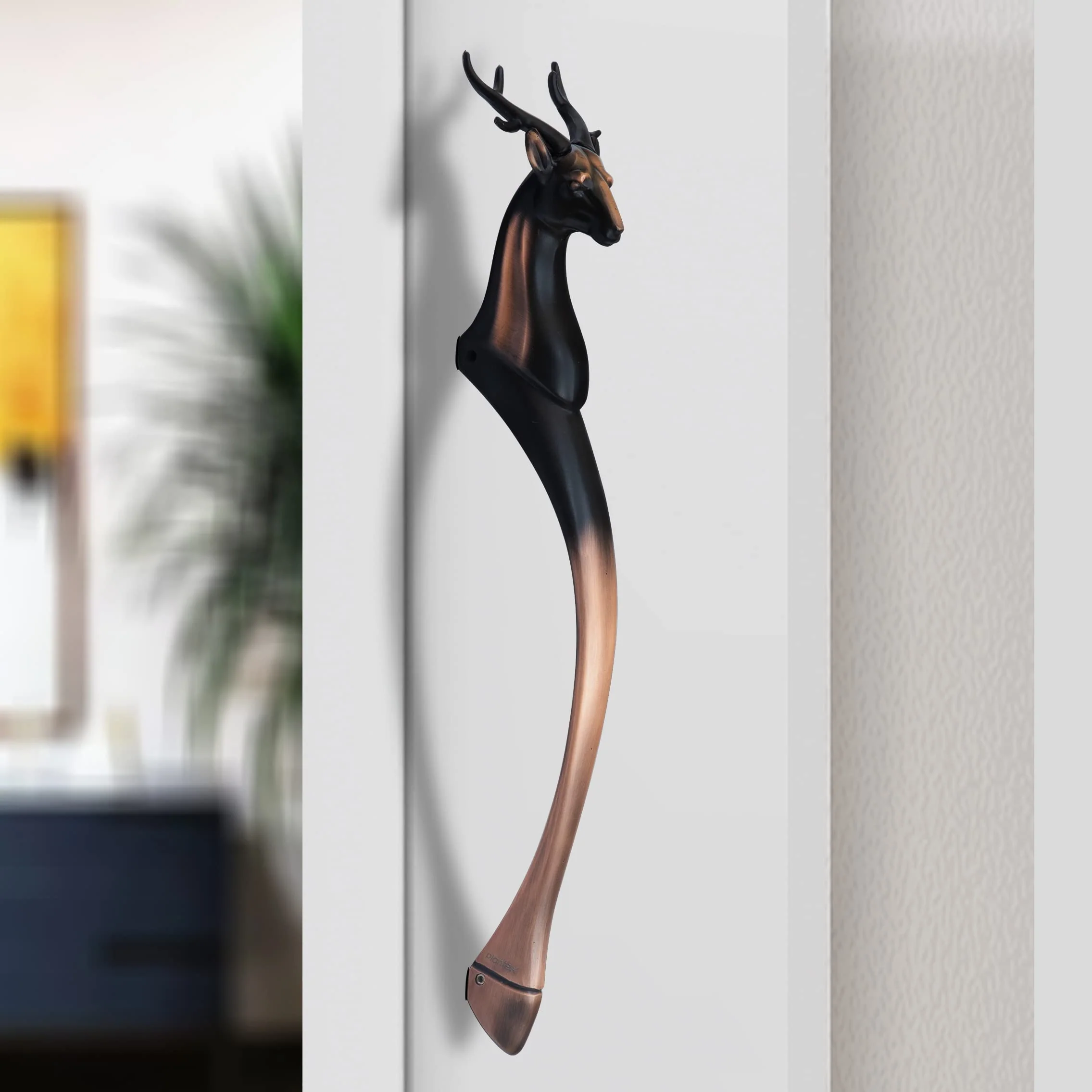 Plantex Heavy Duty Deer Shape Main Door Handle/13 Inches Door Handle for Main Door/Pull Push Handle for Glass/Wooden Door - Pack of 1 (285 Copper Antique Finish) - 3 Years Warranty - Image 7