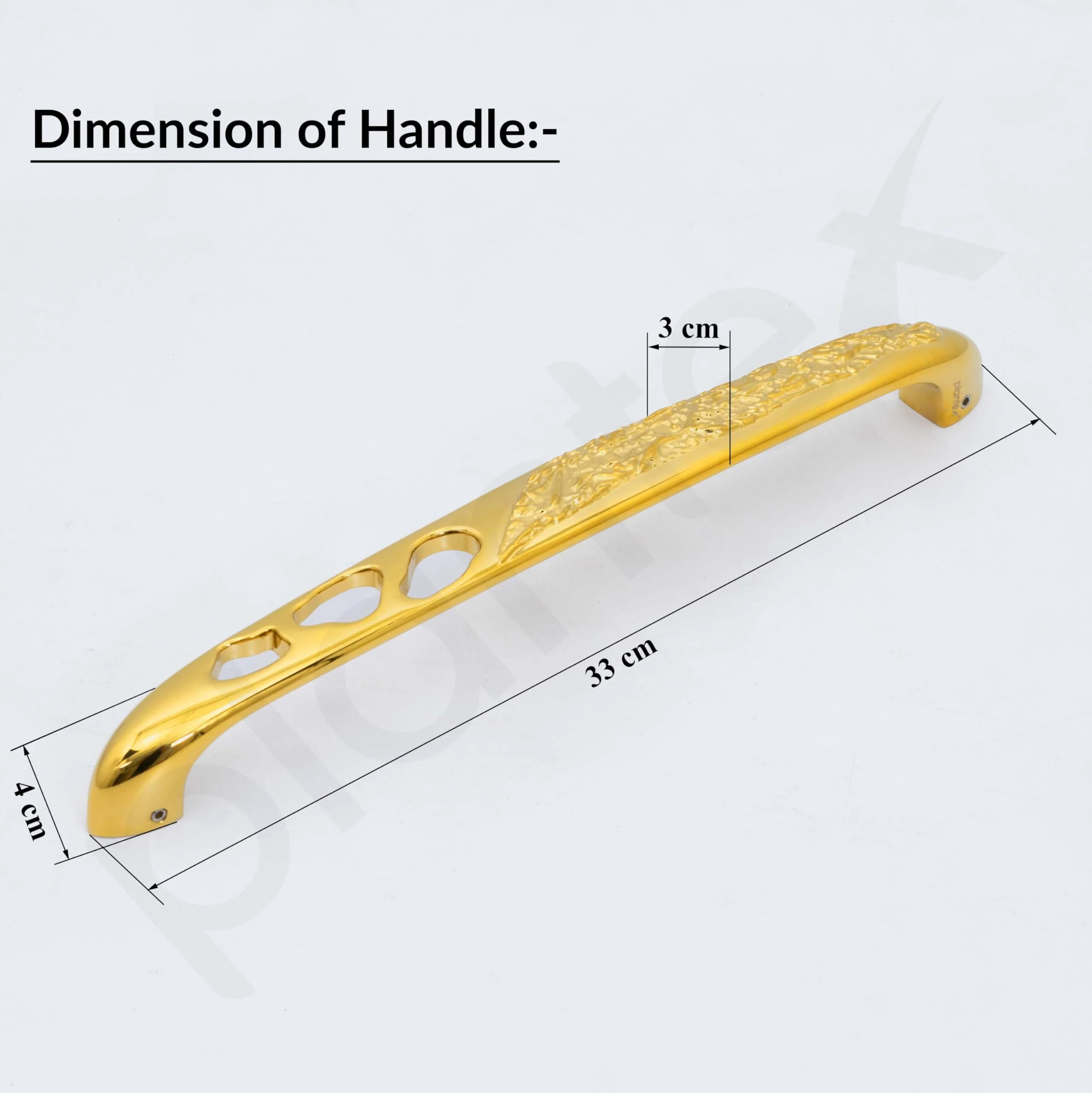 Plantex Heavy Duty Door Handle/13-inches Main Door Handle/Pull Push Door Handle/Door & Home Decor - Pack of 1 (311-PVD Gold Finish) - 3 Years Warranty - Image 4