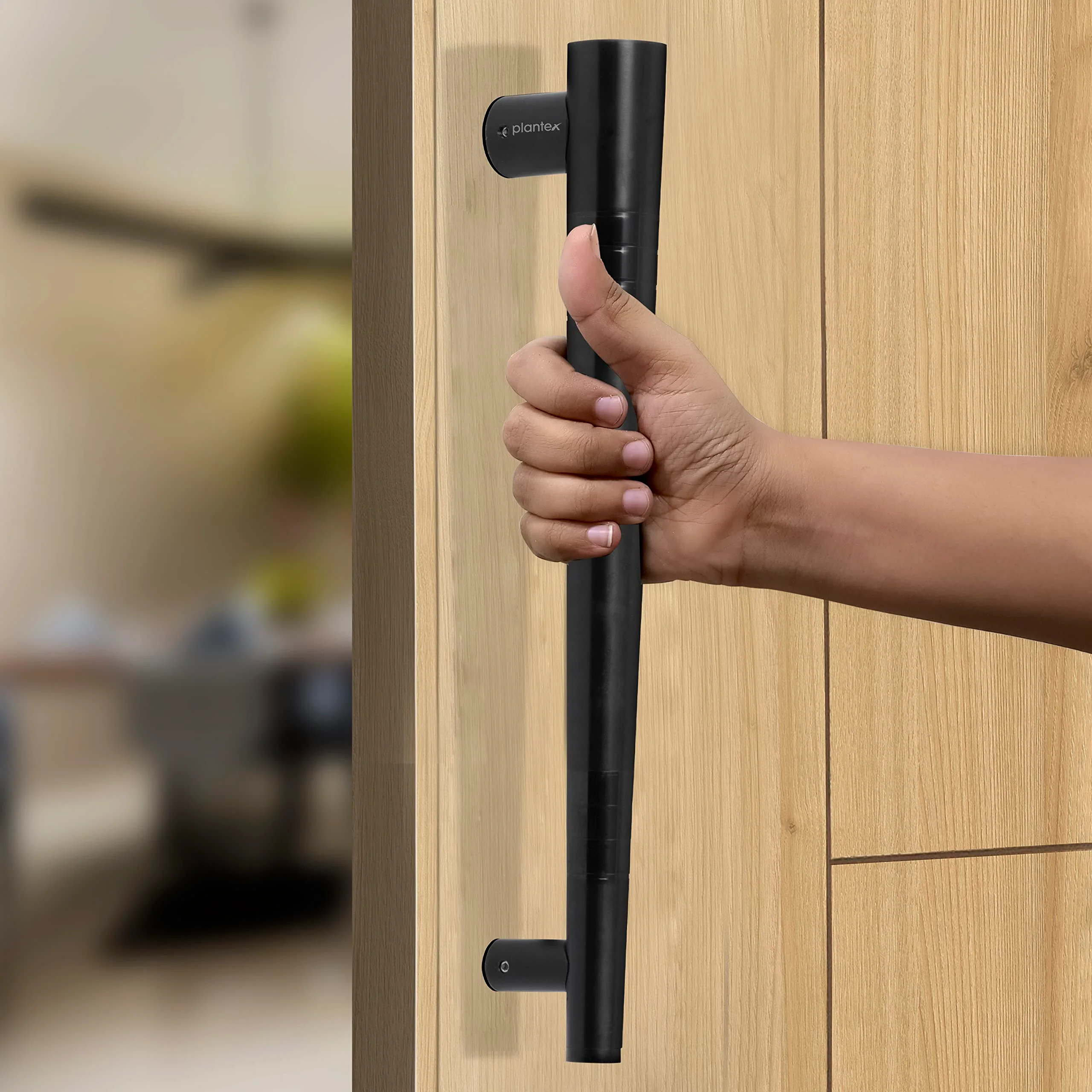 Plantex Heavy Duty Door Handle/Main Door Handle/Door Handle for Main Door/Pull Push Door Handle –306,PVD Black Finish (Pack of 1,14 inch) - Image 6
