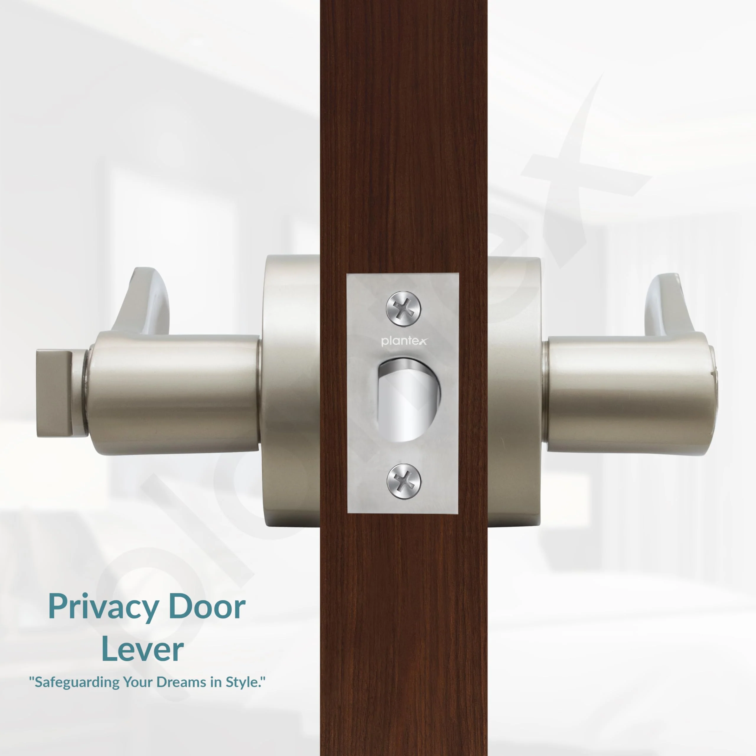 Plantex Heavy-Duty Door Lock - Bathroom Door Lock/Mortise Keyless Handle Set for Home/Bathroom/Balcony/Store Room - (DTM-628, Satin) - Image 6
