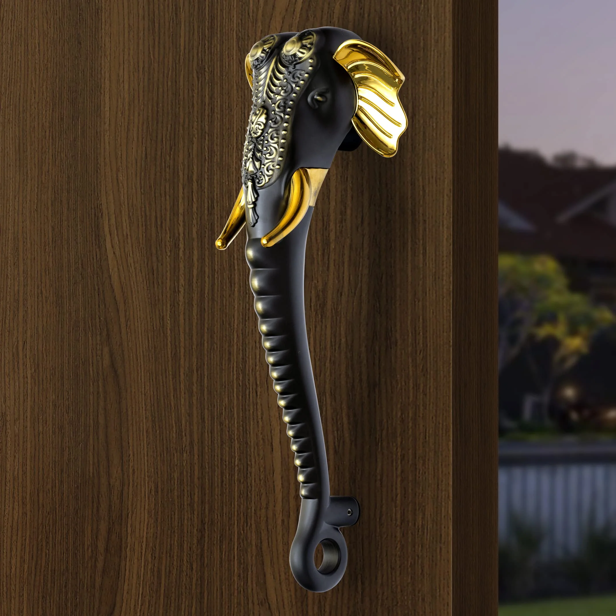 Plantex Heavy Duty Elephant Shape Handle for Main Door/Pull Push 11-Inches Main Door Handle for Home Decor/3 Years Warranty Pack of 1 (Brass Antique Finish) - Image 5
