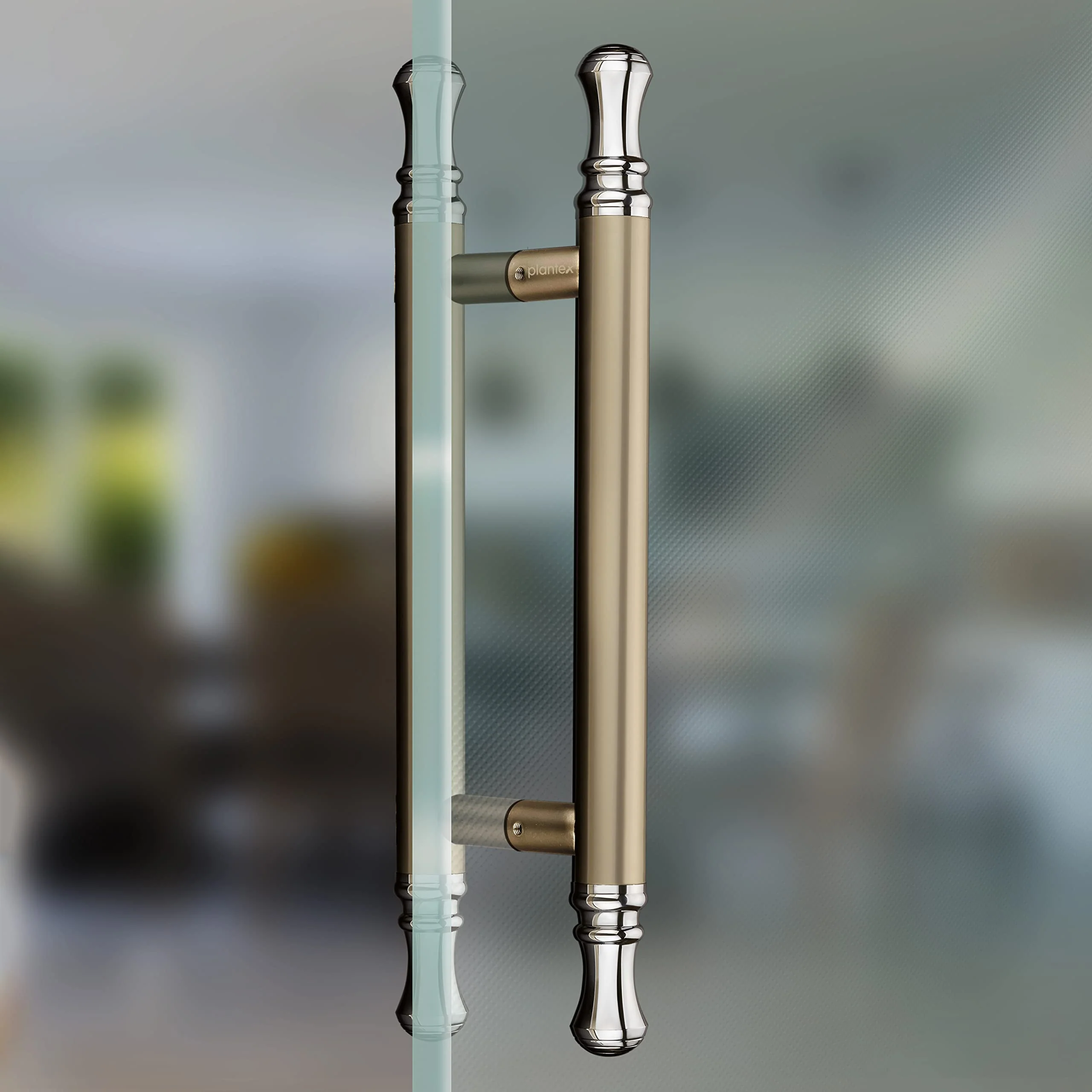 Plantex Heavy Duty Main Door Handle/14 Inch Door Handle for Main Door/Pull-Push Door Handle for Glass & Wooden Door - Pack of 1 (Satin White - Chrome Finish) - 3 Years Warranty - Image 6