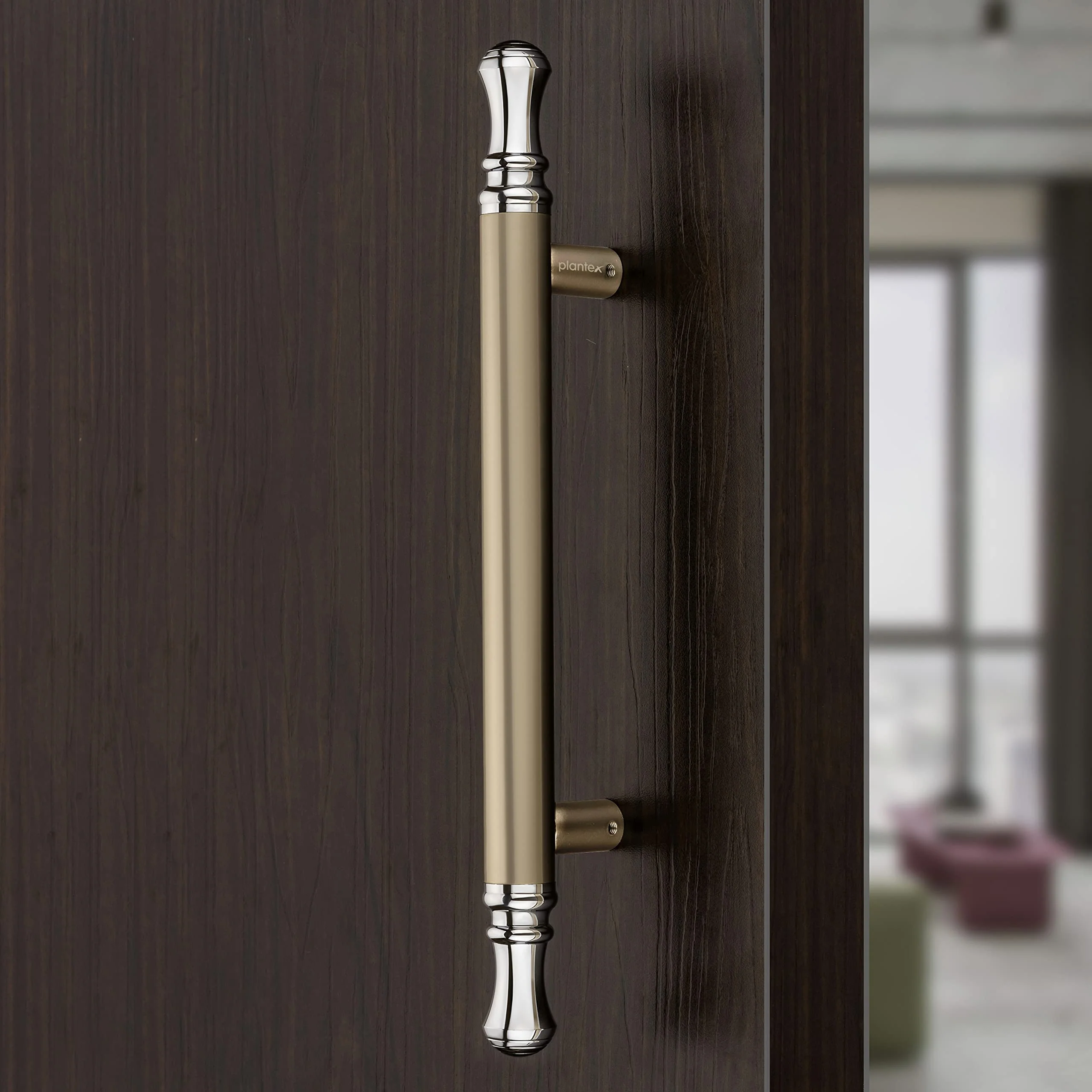 Plantex Heavy Duty Main Door Handle/14 Inch Door Handle for Main Door/Pull-Push Door Handle for Glass & Wooden Door - Pack of 1 (Satin White - Chrome Finish) - 3 Years Warranty - Image 7