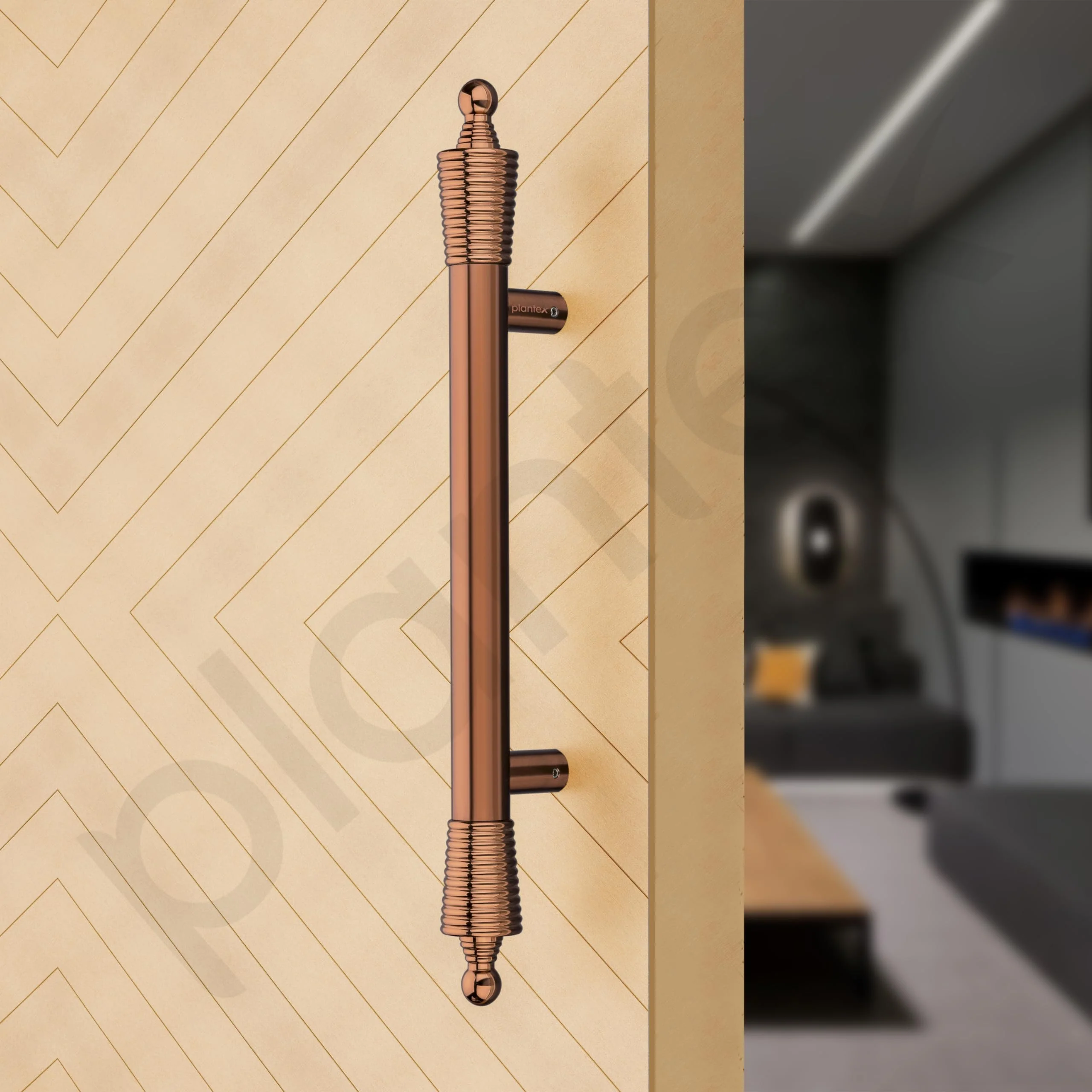 Plantex Heavy Duty Main Door Handle/14 inch Door Handle for Main Door/Pull-Push Door Handle for Wooden & Glass Door - Pack of 1 (PVD Rose Gold) - 3 Years Warranty - Image 6