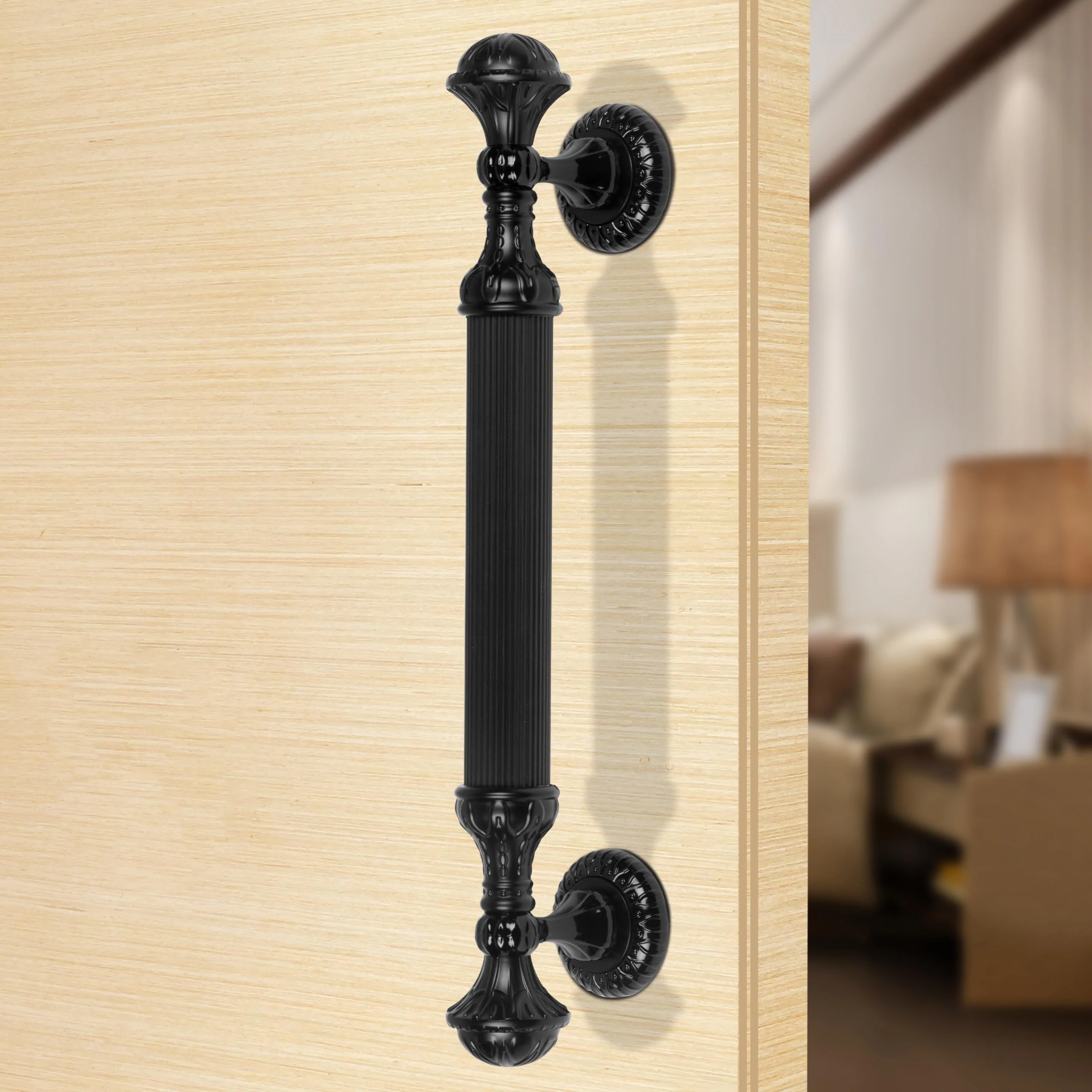 Plantex Heavy Duty Main Door Handle - 15-Inch Pull Push Handle for Home Decor - Pack of 1 (320-Black Finish) - 3 Years Warranty - Image 7