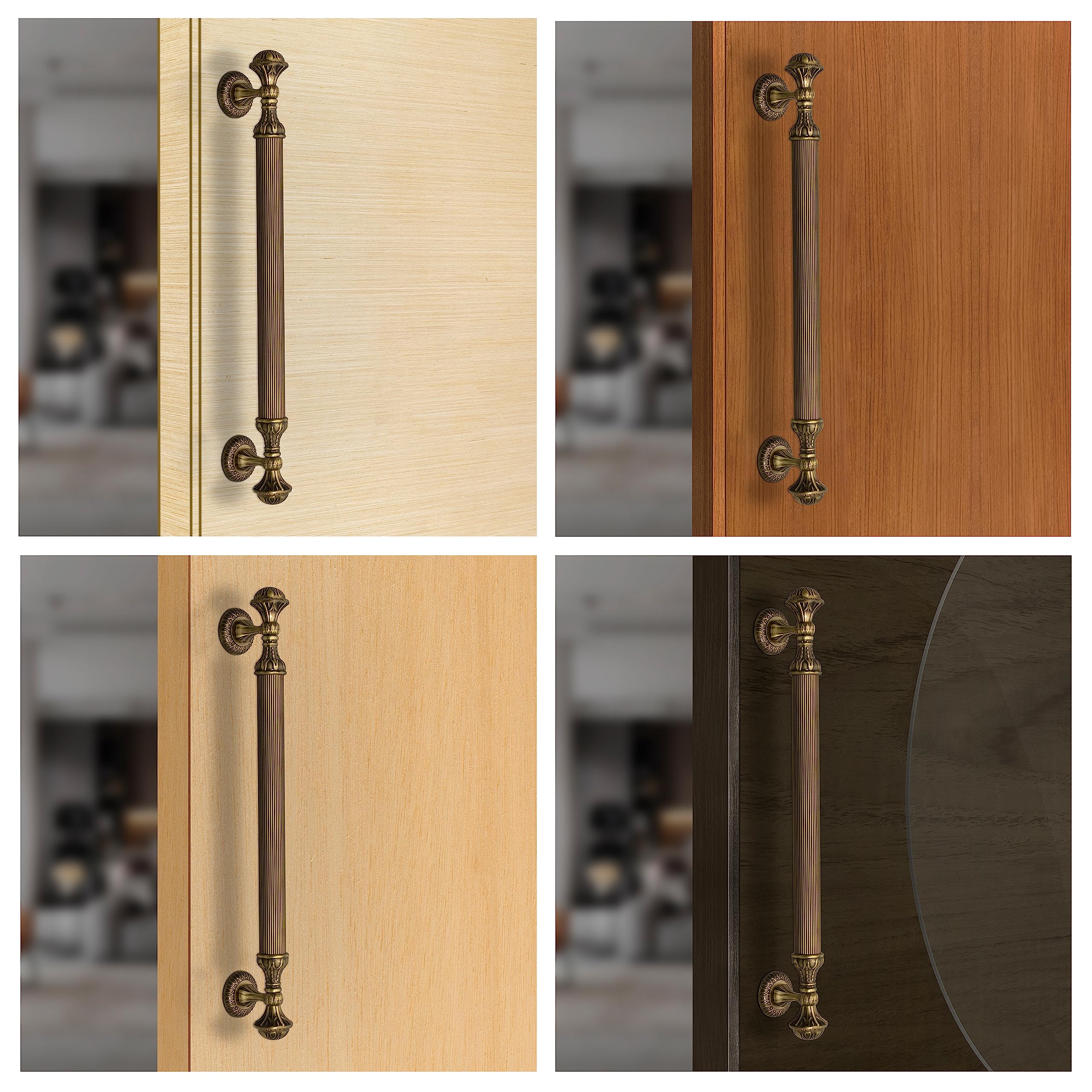 Plantex Heavy Duty Main Door Handle - 21.5 Inch Pull Push Handle for Wooden & Glass Doors, Pack of 1 (320 - Brass Antique Finish) - Image 5