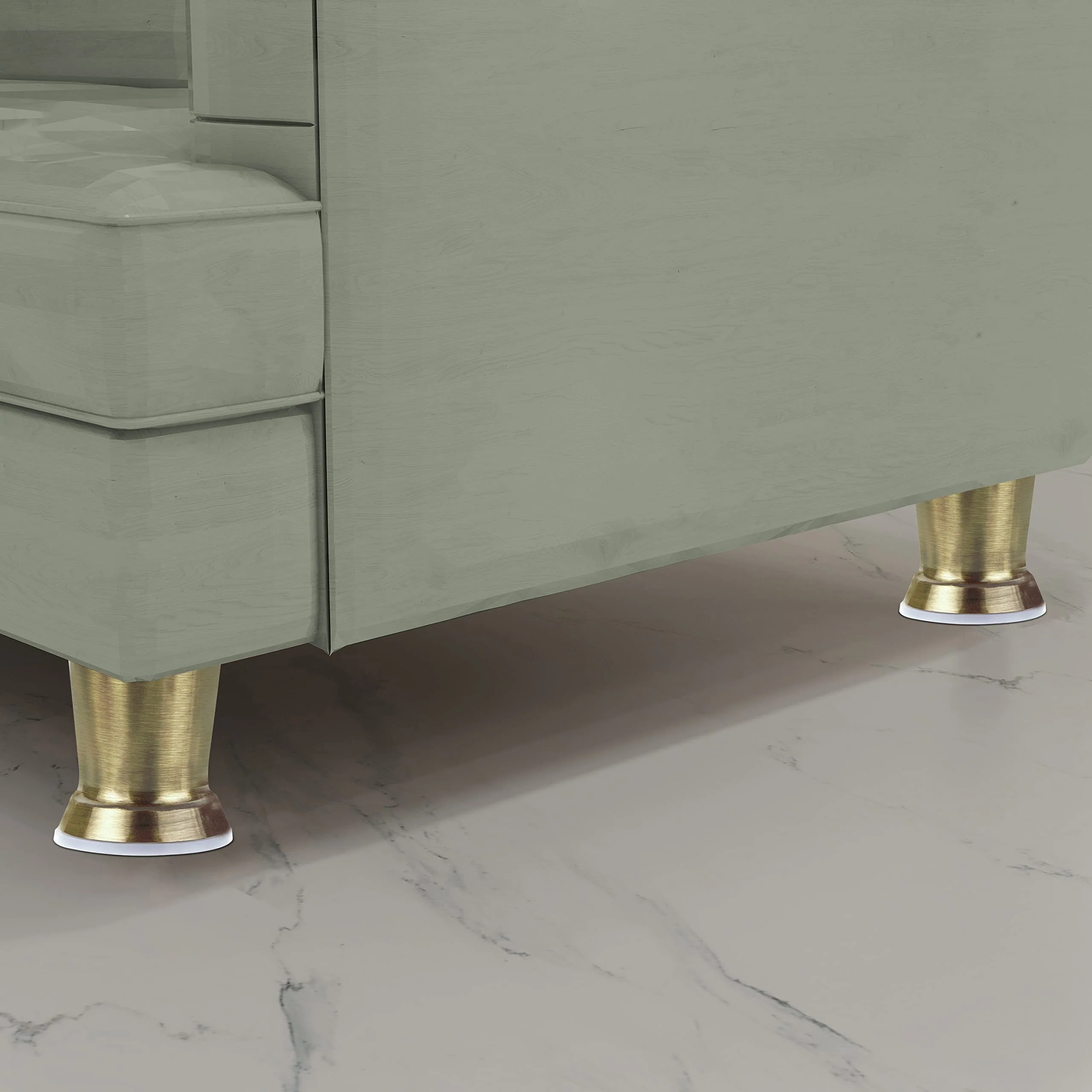 Plantex Heavy Duty Pillar 3 Inch Spare Sofa Legs for Bed Furniture/Sofa Legs for Table/Sofa Support Legs Set of 2 Pcs (Brass Antique) - Image 6