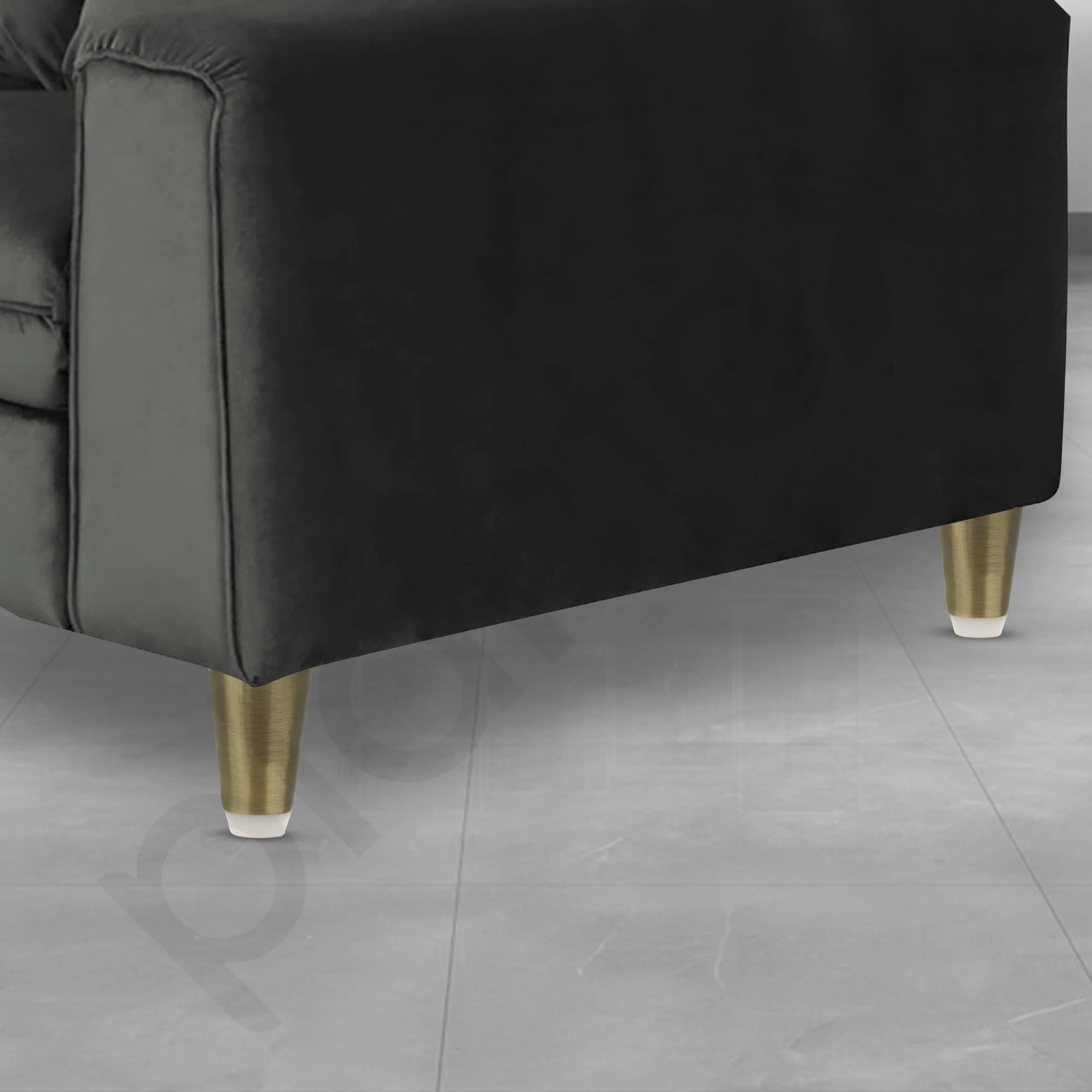Plantex Heavy Duty Round 3 inch Spare Sofa Legs for Bed Furniture/Sofa Legs for Furniture Fitting/Table Legs/Sofa Leg Set of 2 pcs (Brass Antique) - Image 2