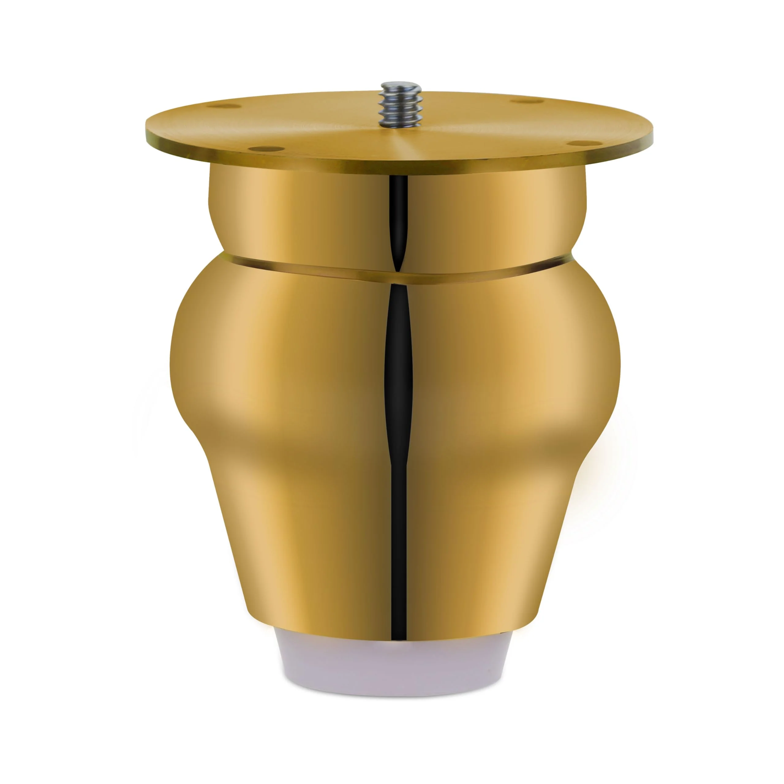 Plantex Heavy Duty Round 3 inch Spare Sofa Legs for Bed Furniture/Sofa Legs for Furniture Fitting/Table Legs/Sofa Leg Set of 2 pcs (Gold Finish) - Image 7