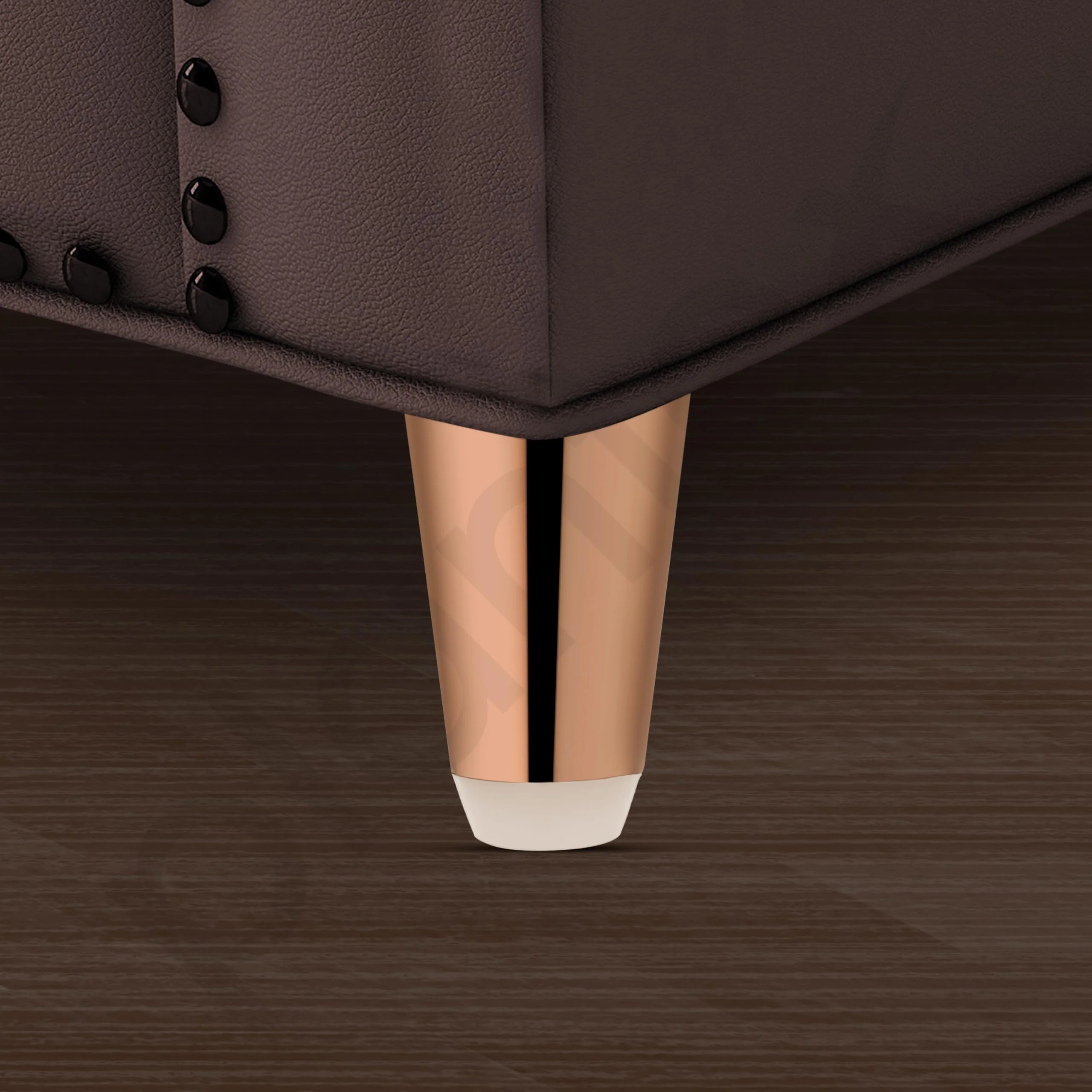 Plantex Heavy Duty Round 3 inch Spare Sofa Legs for Bed Furniture/Sofa Legs for Furniture Fitting/Table Legs/Sofa Leg Set of 2 pcs (Rose Gold) - Image 6