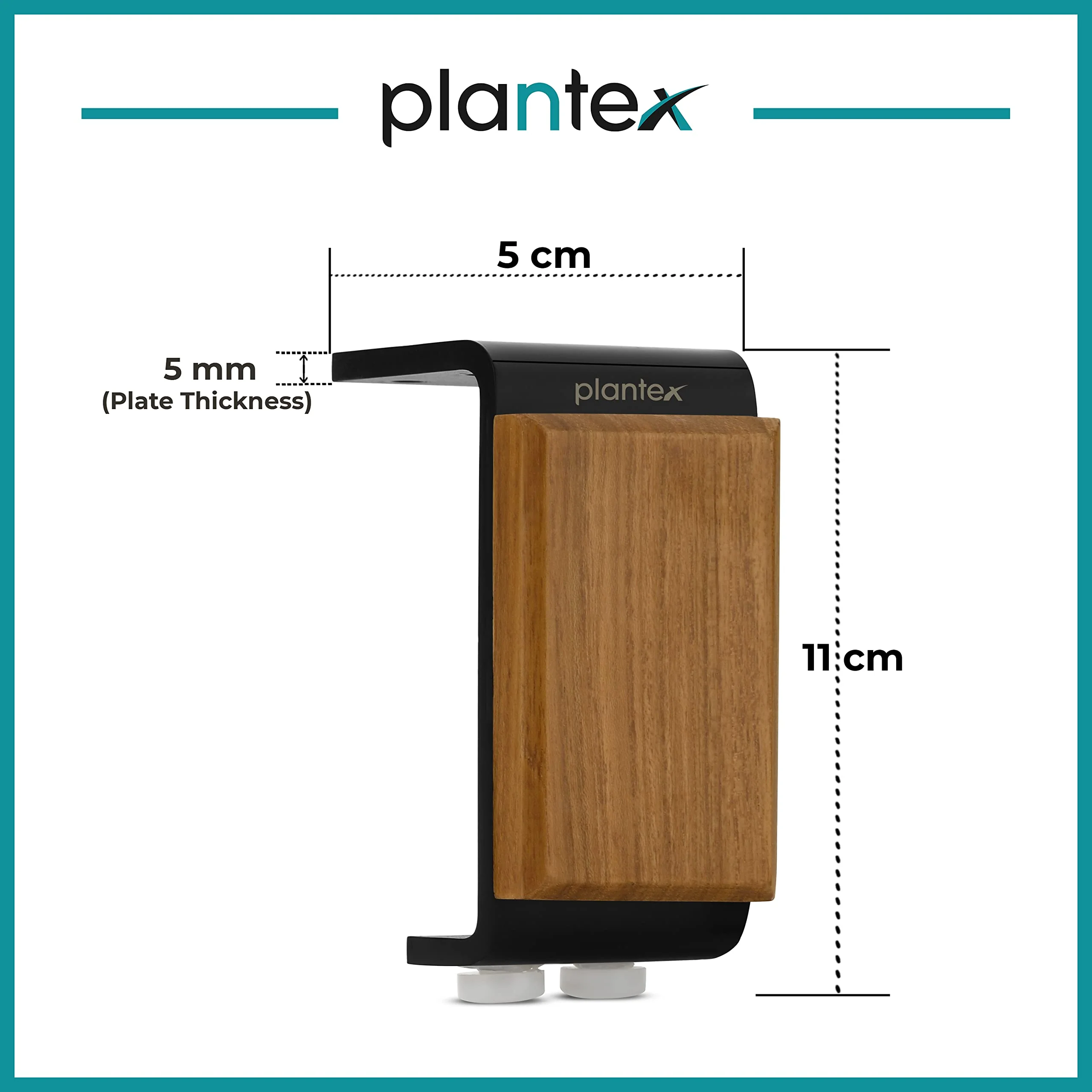 Plantex Heavy Duty Round 4 inch Spare Sofa Legs for Bed Furniture/Sofa Legs for Furniture Fitting/Table Legs/Sofa Leg Set of 2 pcs (Black Finish) - Image 3