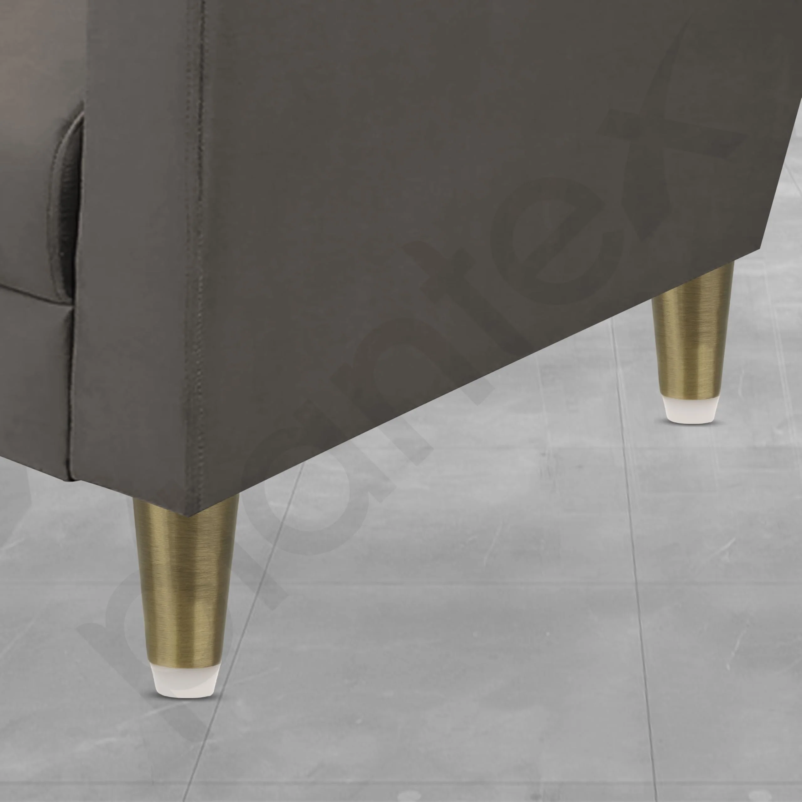 Plantex Heavy Duty Round 4 inch Spare Sofa Legs for Bed Furniture/Sofa Legs for Furniture Fitting/Table Legs/Sofa Leg Set of 2 pcs (Brass Antique) - Image 2