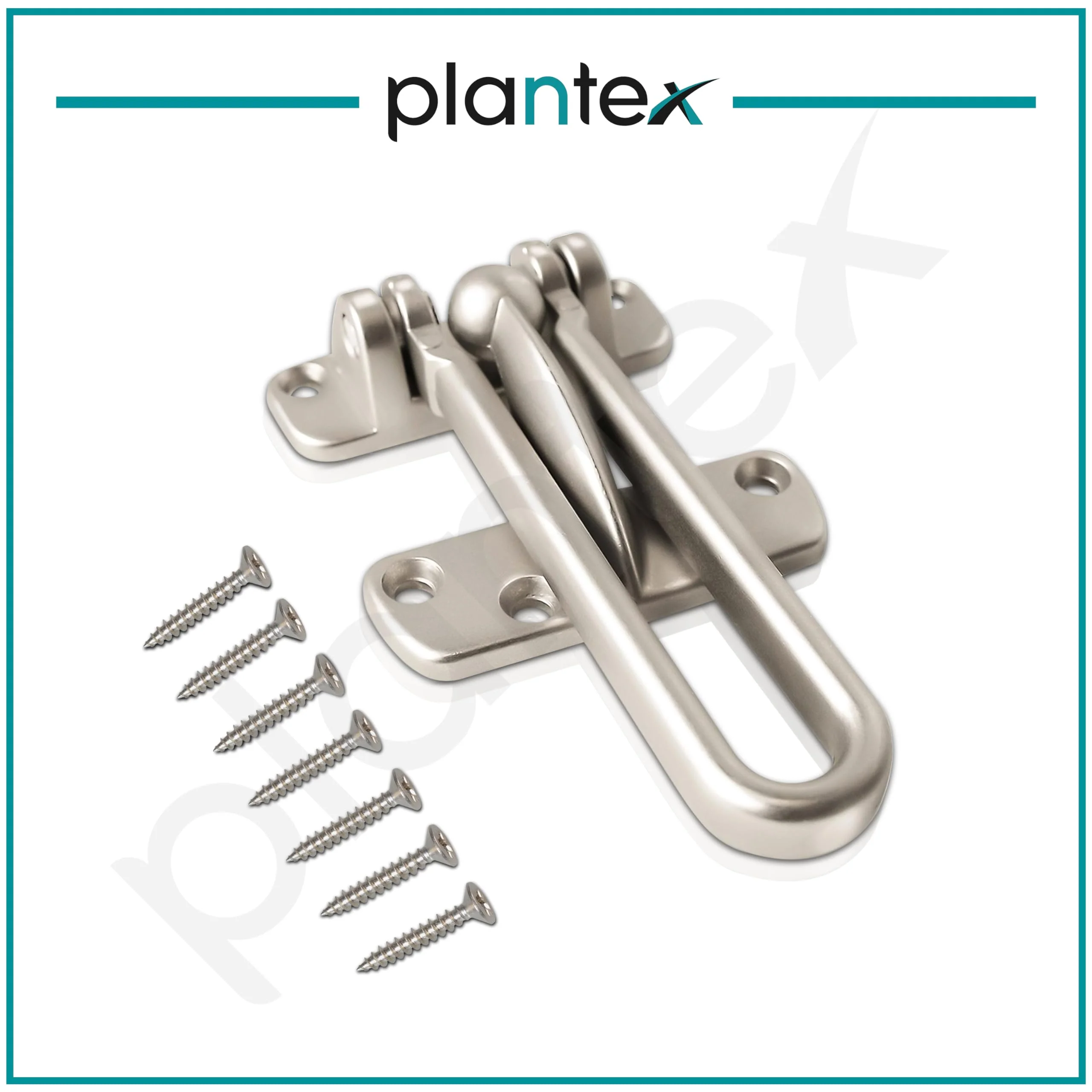 Plantex Heavy Duty Swing Bar Lock/Door Safety Guard with High Security Auxiliary Lock for Home/Office/Hotel (Matt Finish) - Image 5