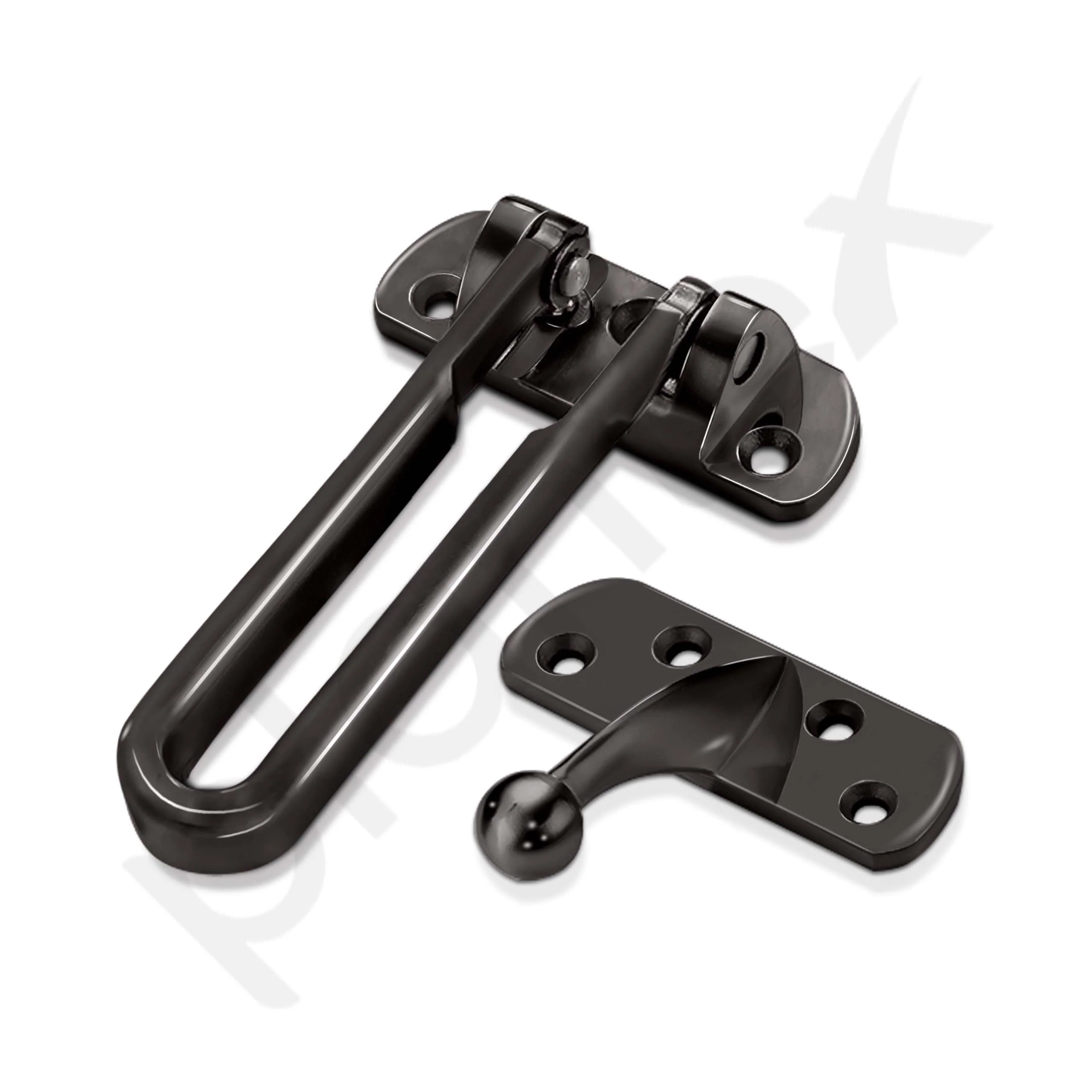 Plantex Heavy Duty Swing Bar Lock/Door Safety Guard with High Security Auxiliary Lock for Home/Office/Hotel - Pack of 1 (SH-42, Nickle-Black Finish) - Image 6