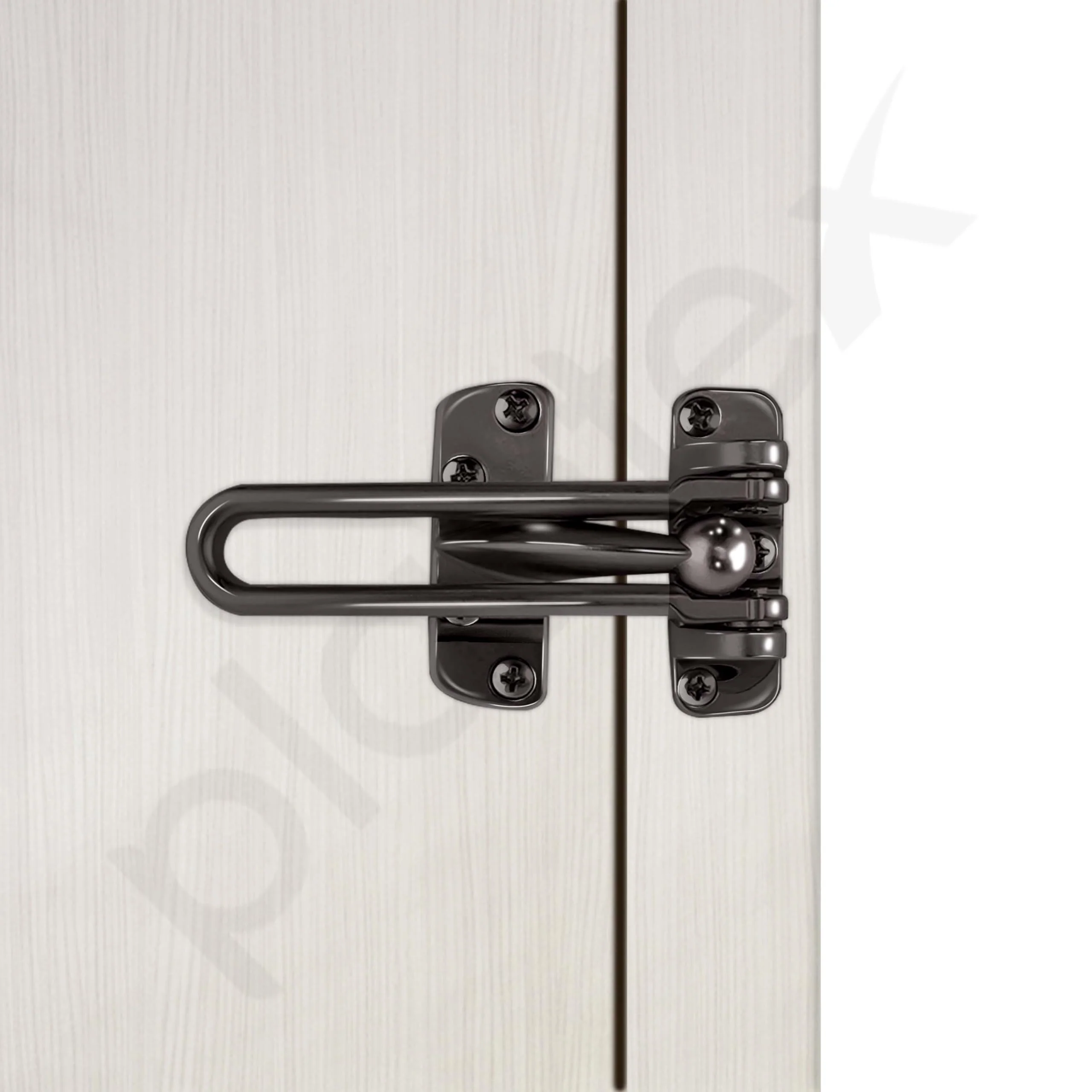 Plantex Heavy Duty Swing Bar Lock/Door Safety Guard with High Security Auxiliary Lock for Home/Office/Hotel - Pack of 1 (SH-42, Nickle-Black Finish) - Image 7