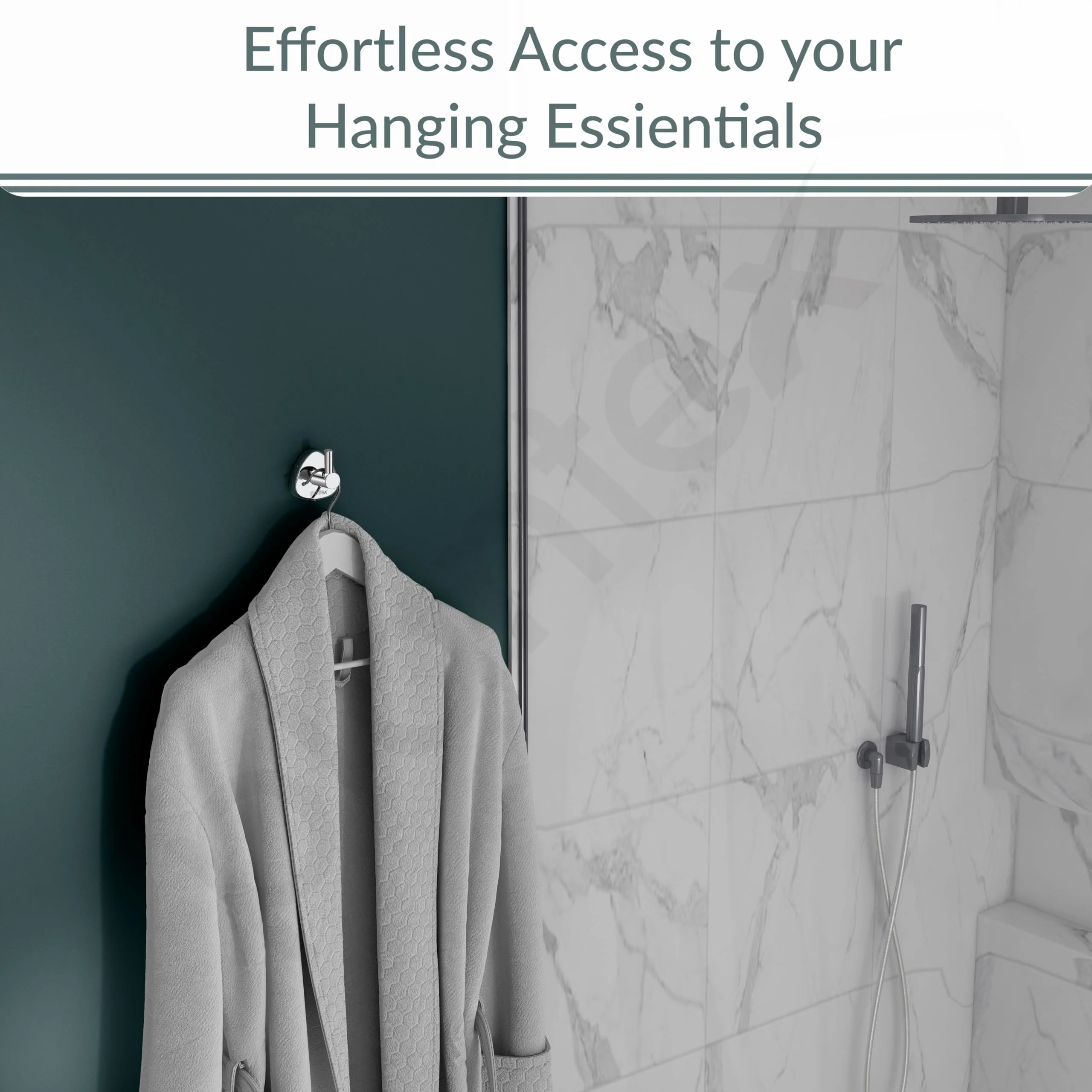 Plantex J4 Stainless Steel Clothes Hanger for Wall/Hangers for Bathroom/Robe Hook/Bathroom Accessories (Chrome Finish) Angel - Image 6