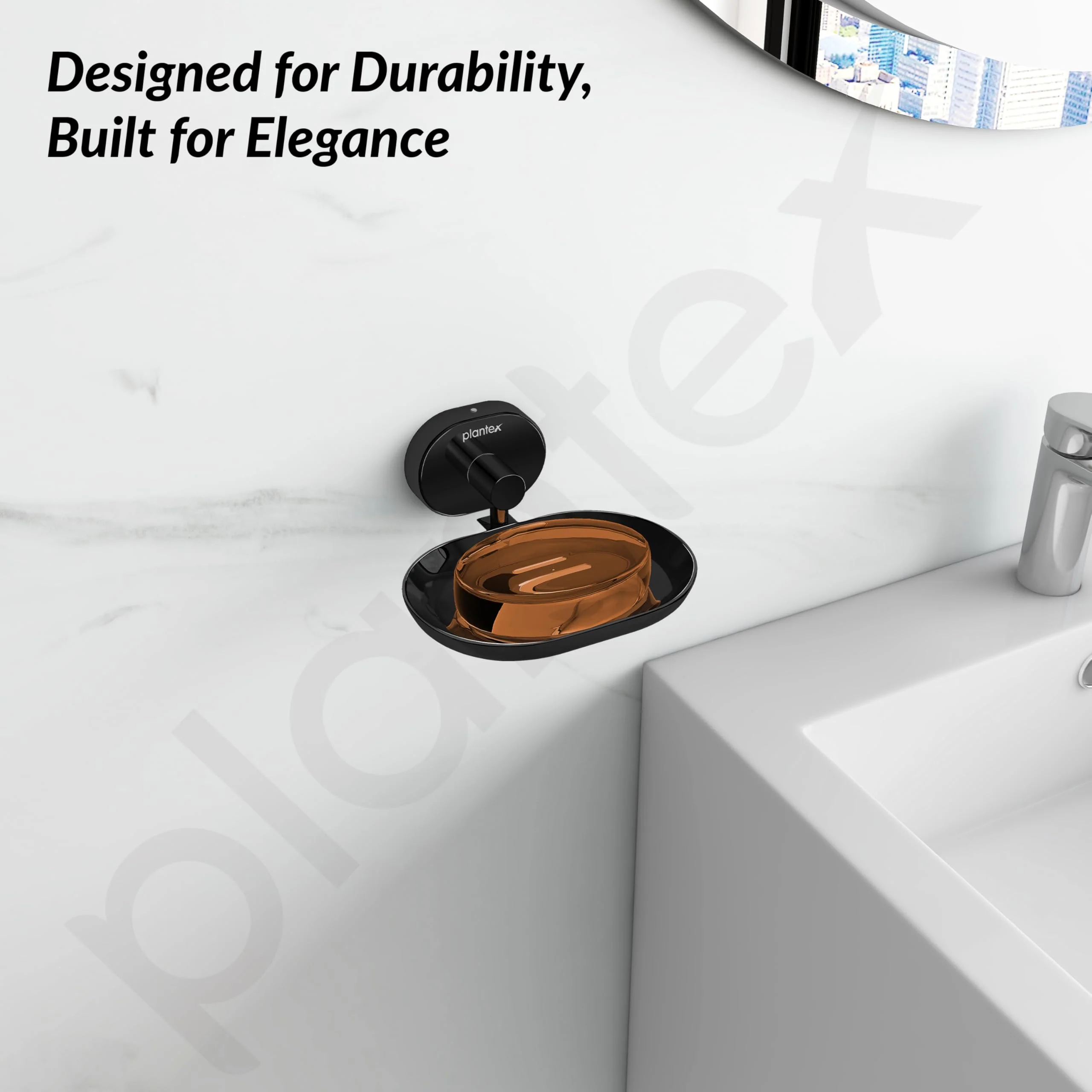 Plantex J4 Stainless Steel Wall Mounted Soap Holder for Bathroom/Soap Holder for Kitchen/Soap Stand for Bathroom/Bathroom Accessories (PVD Black Finish) Onix - Image 7