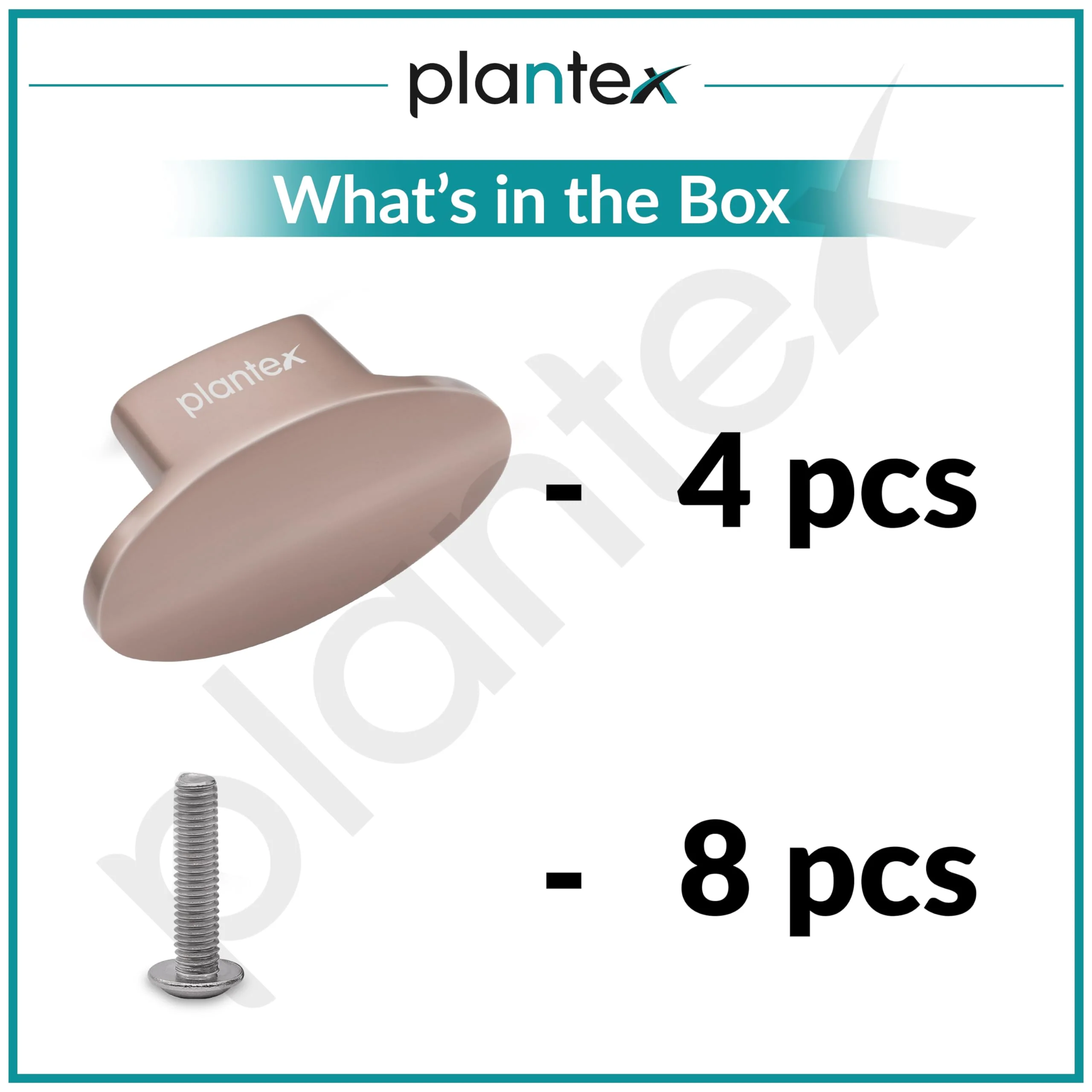 Plantex Knobs for Drawer/Small Drawer Knobs/Knobs for Cabinets/Pull-Push Knobs for Kitchen/Bedroom Drawer - Pack of 4 (Oval, Rembo) - Image 6