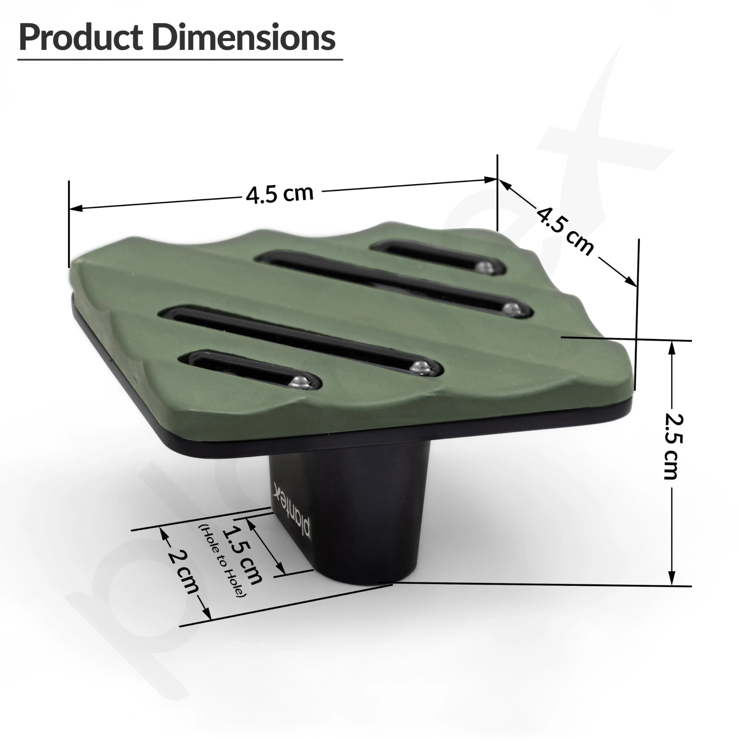 Plantex Knobs for Drawers/Drawer Knobs for Cabinets/Pull-Push Knobs for Kitchen/Bedroom Drawer - Pack of 6 (SH-434, DC-Black & Green) - Image 2
