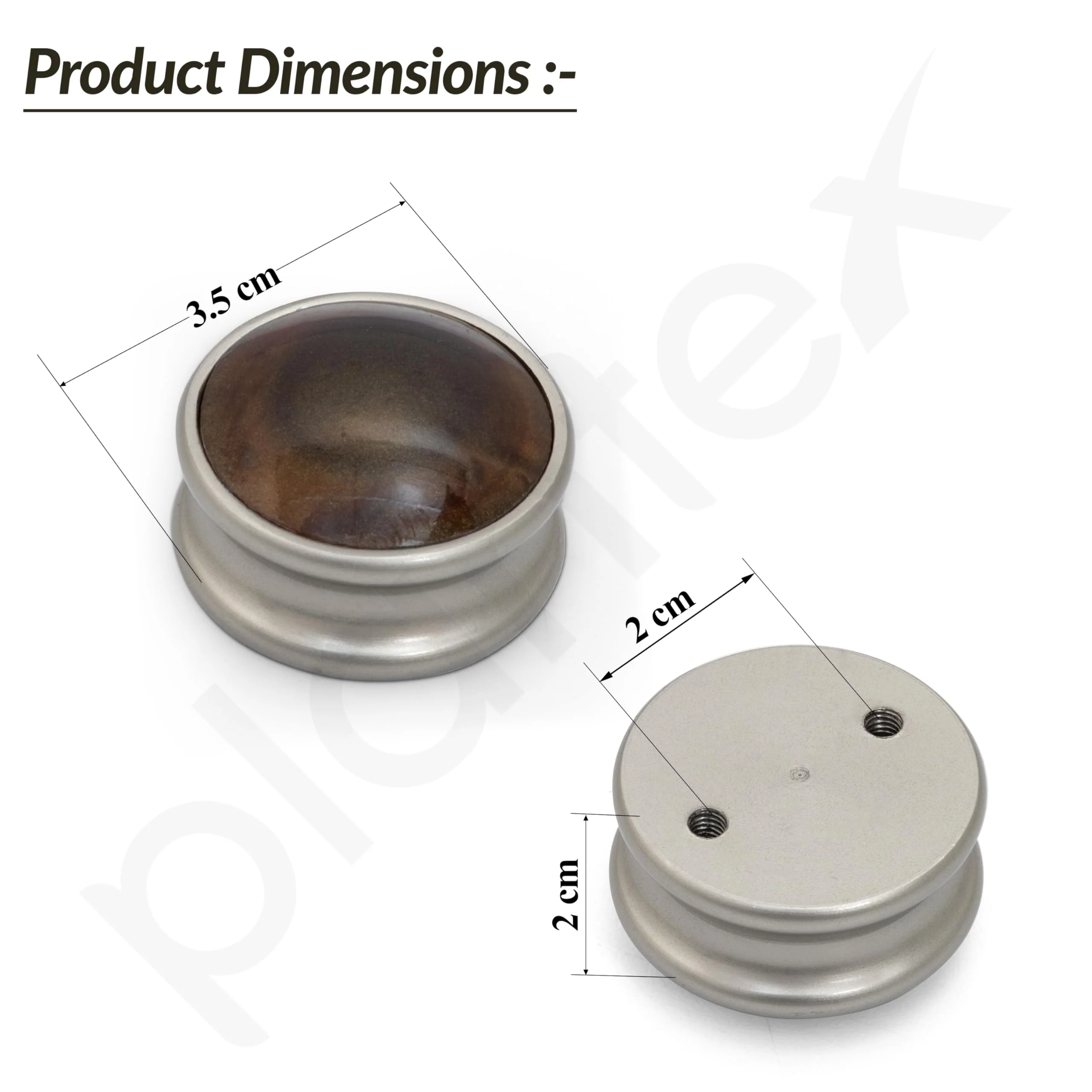 Plantex Knobs for Drawers/Drawer Knobs/Round Knobs for Cabinets/Pull-Push Knob for Kitchen/Bedroom Drawer - Pack of 1 (Satin) - Image 6
