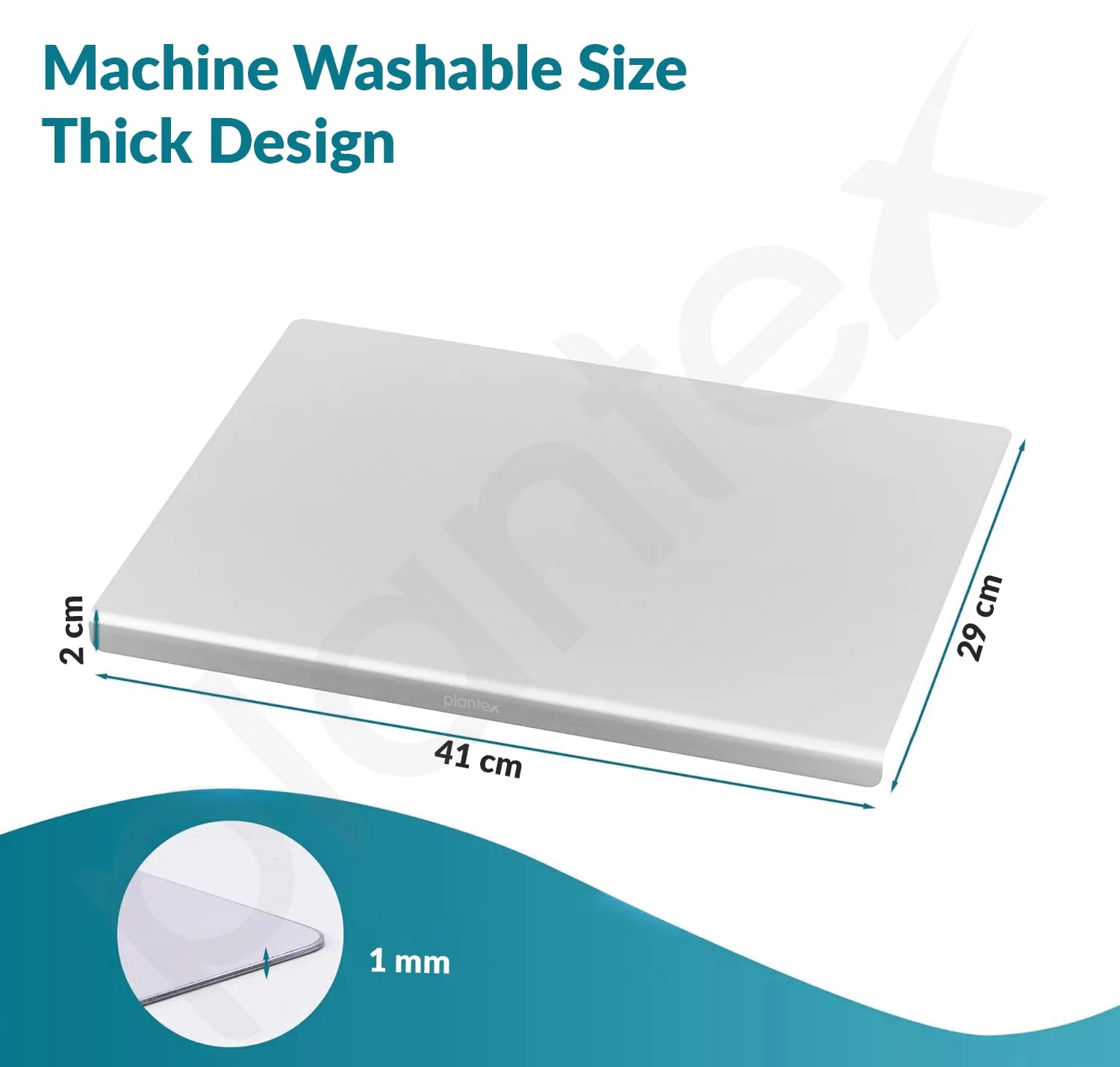 Plantex Large Chopping Board Stainless Steel/Scratch-Resistant Chopper Board/Non-Slip, Odour-Proof & Bacteria-Resistant Cutting Pad for Kitchen - Image 2