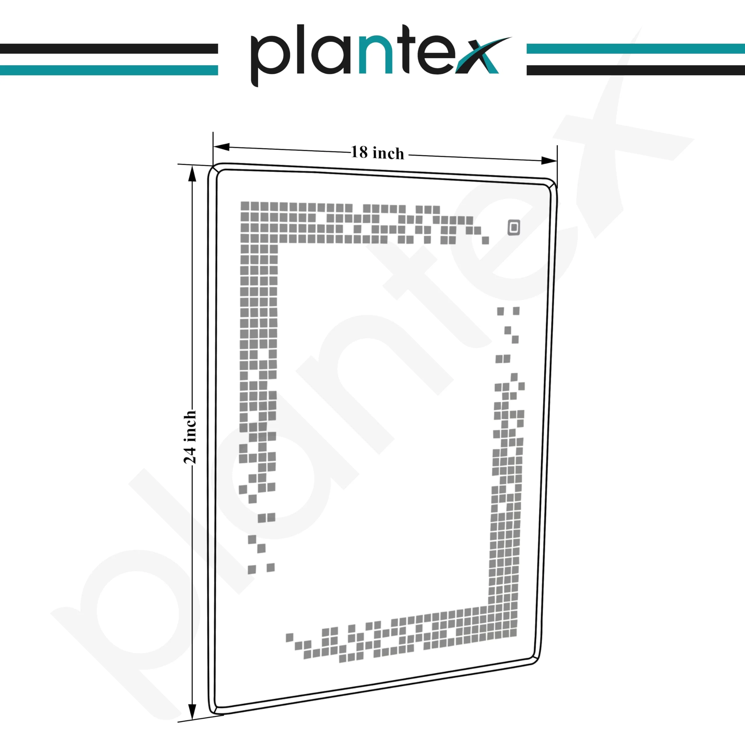 Plantex LED Mirror for Wash Basin with 3 Tone/Designer Mirror for Living Room/Bedroom/Dressing Room - Rectangle Shape (18 X 24 Inch) - Image 4