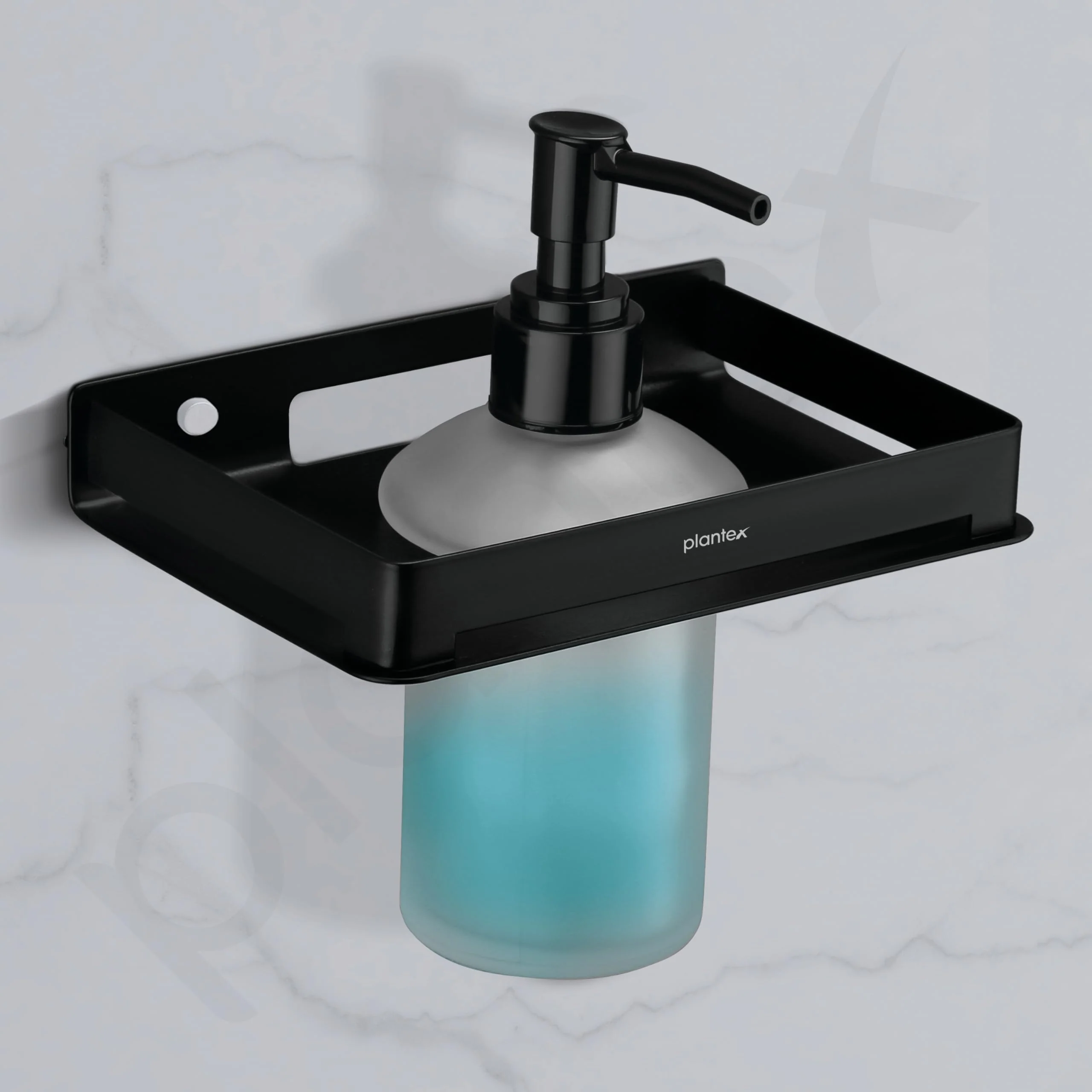 Plantex Liquid Soap Dispenser for Bathroom/Stainless Steel Shampoo Dispenser/Handwash Dispenser for Bathroom/Bathroom Accessories - Pack of 1 (Black) - Image 5