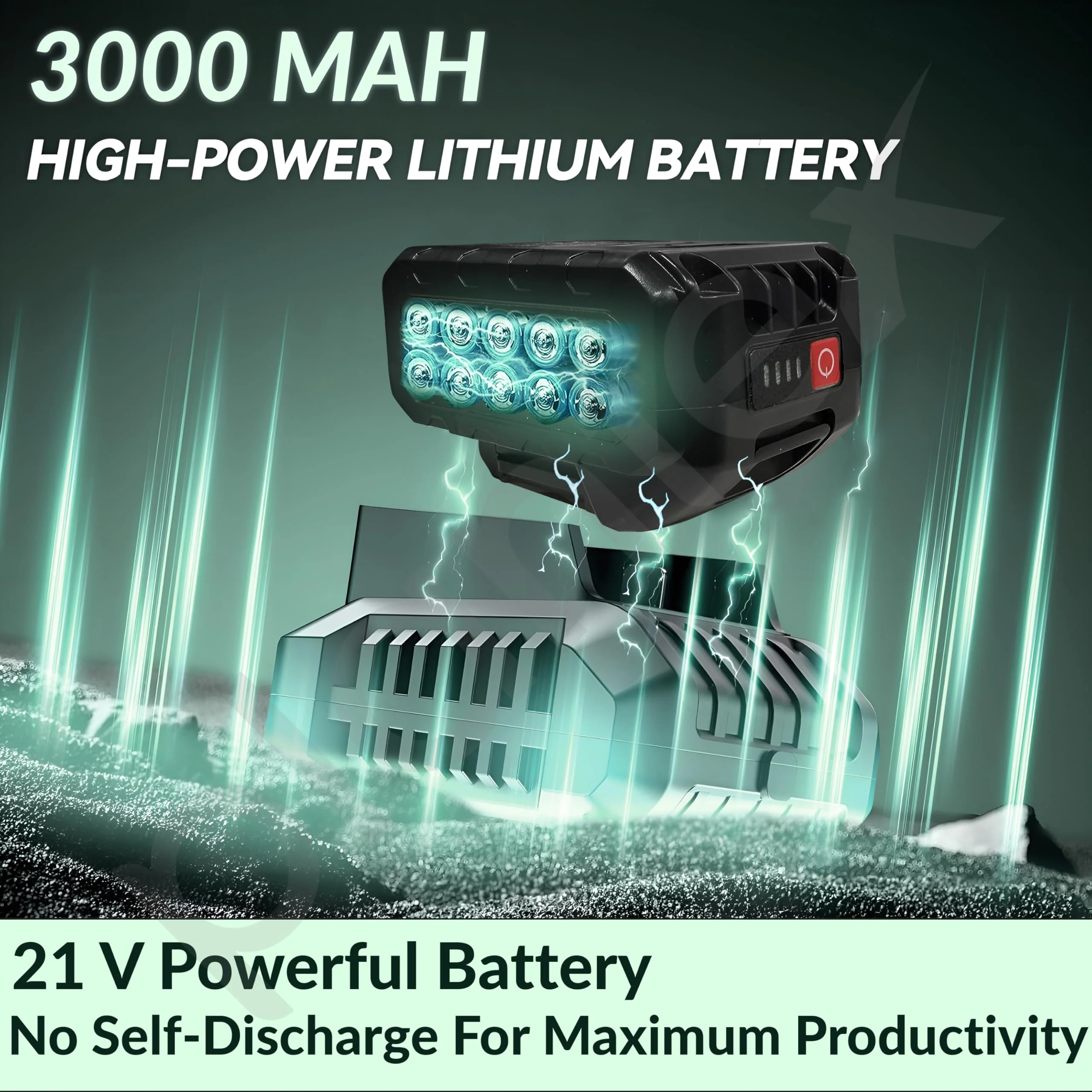 Plantex Lithium-lon Rechargeable Battery/Norminal Voltage 18.5V and Max Charge Voltage 21V/Rated Capacity 3000mAH 55.5Wh - Pack of 1 (ML-MT18155V10 - Black) - Image 2