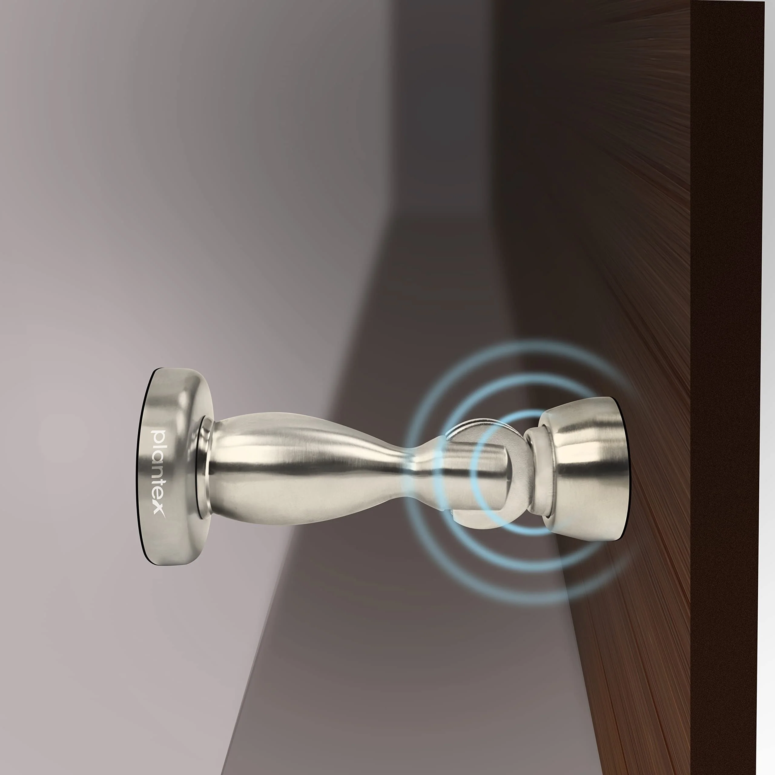 Plantex Magnetic Door Stopper for Home - 4 Inch Silver Matt Door Holder for Main Door - Image 5