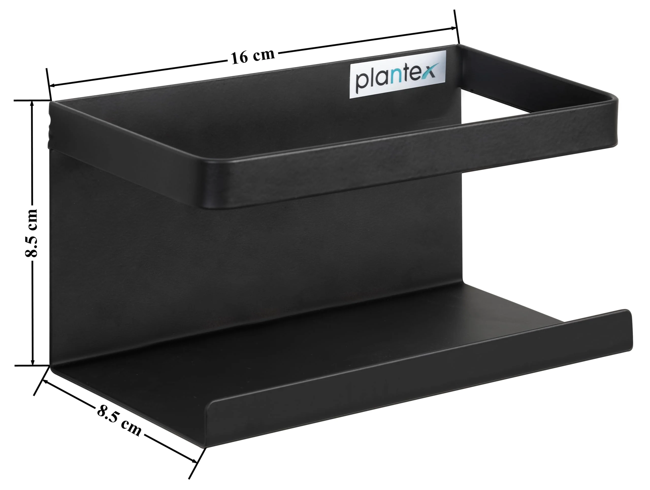 Plantex Magnetic Refrigerator Shelf/Kitchen Organiser Storage Magnetic Spice Shelf For Fridge/Organiser for Refrigerator(Carbon Steel,Black) - Image 4