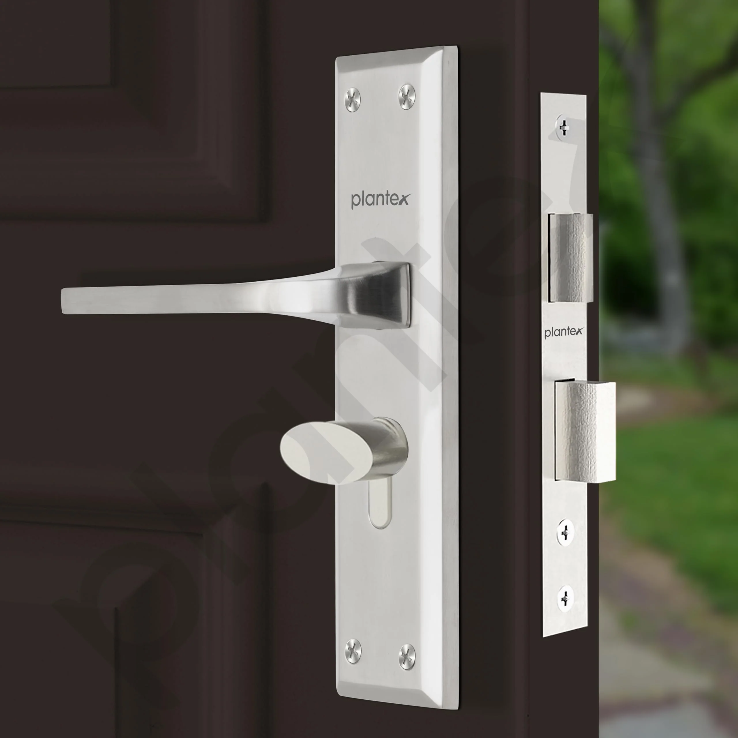 Plantex Main Door Lock Handle Set/6-Lever Locks Mechanism with 3 Years of Warranty by plantex/Mortise Lock with 3 Keys, Brass Locks Body & Cylinder (PTP-04 Matt) - Image 6