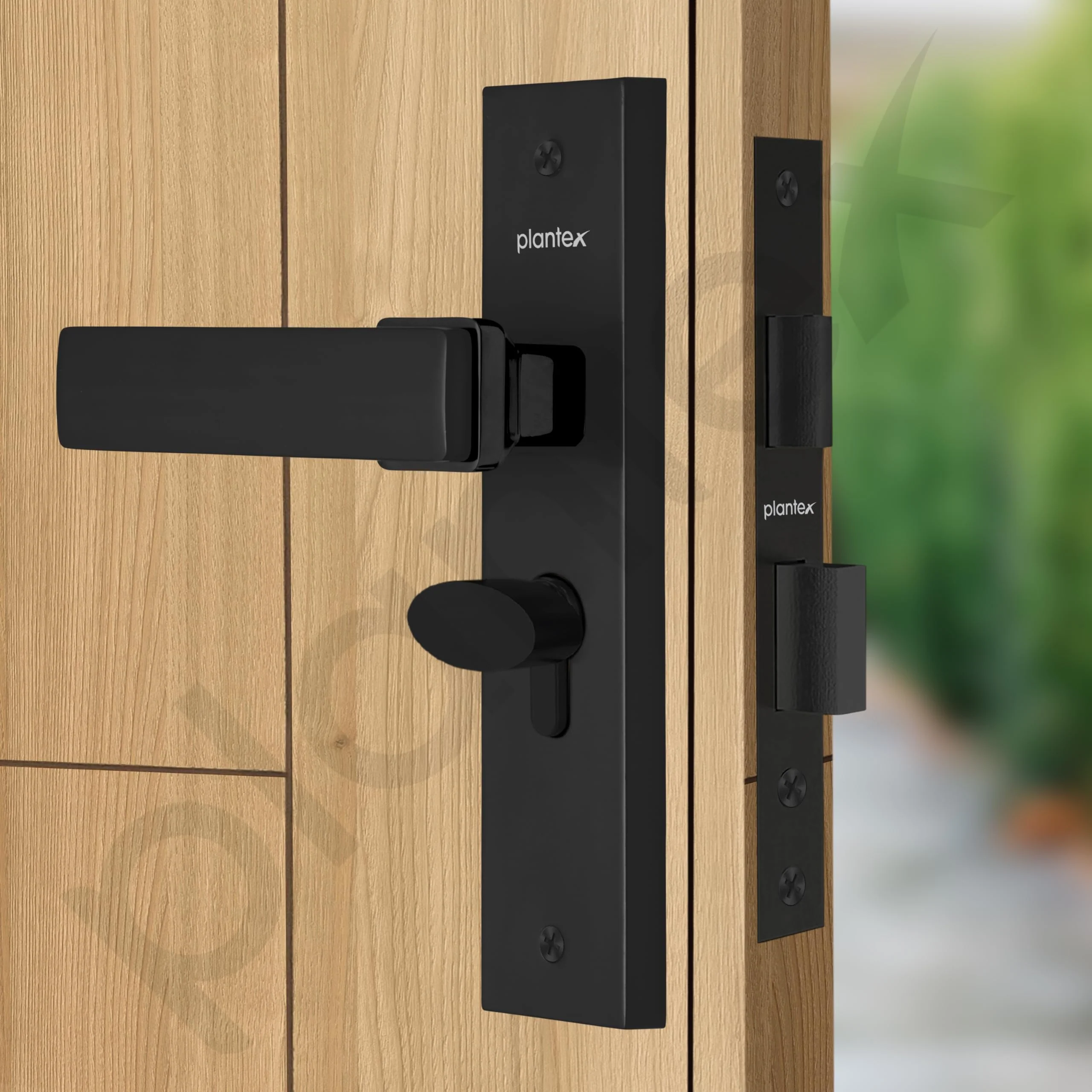 Plantex Main Door Lock/Mortise Lock for Door/6-Lever Lock Mechanism with 3 Years of Warranty - Robust Door Lock for Home with Brass Lock Body & Cylinder(8116 - DC-Black & Z-Black) - Image 4