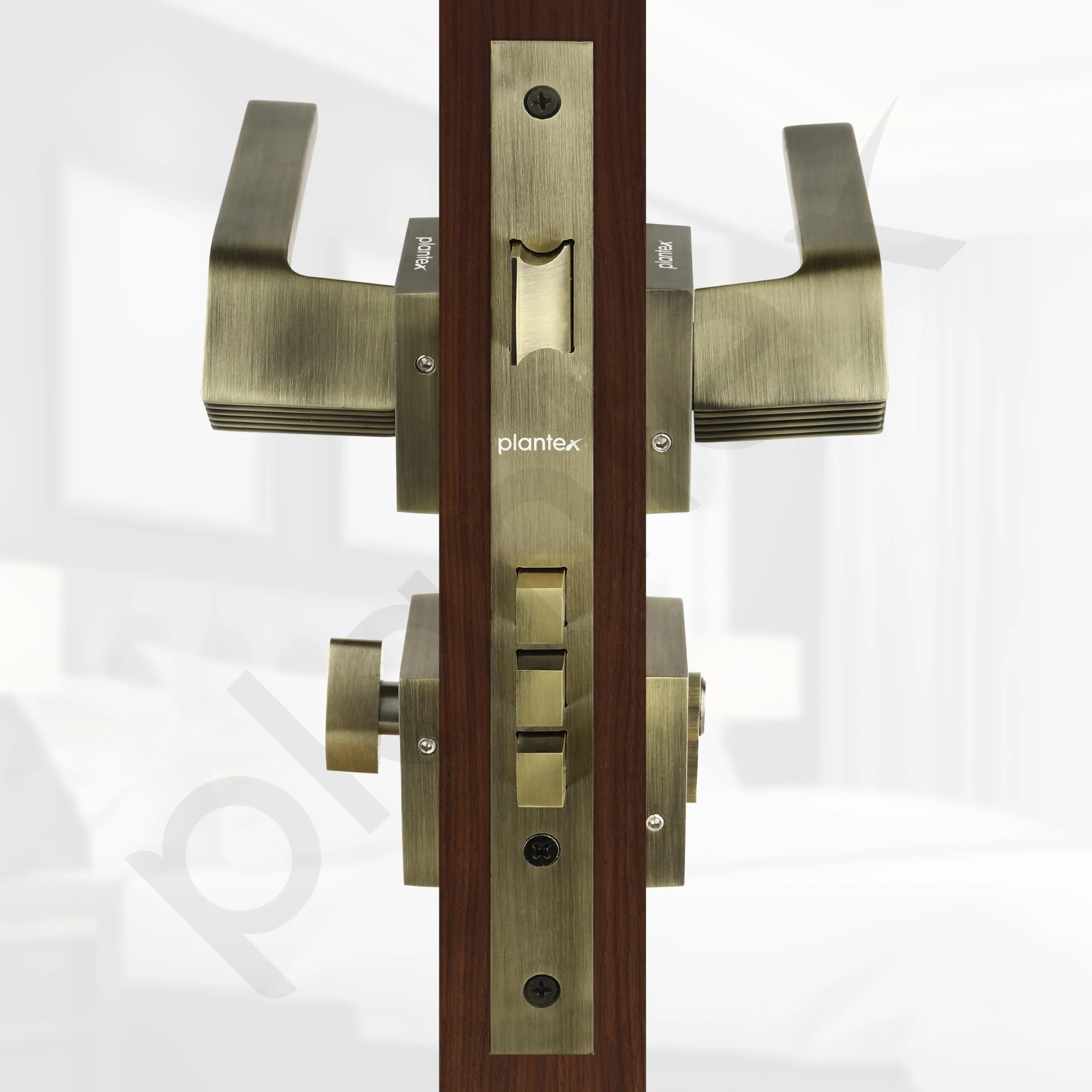 Plantex Main Door Lock/Mortise Lock for Door with 3 Years of Warranty - Robust Door Lock for Home with Brass Lock Body & Cylinder (7120 - Brass Antique) - Image 5