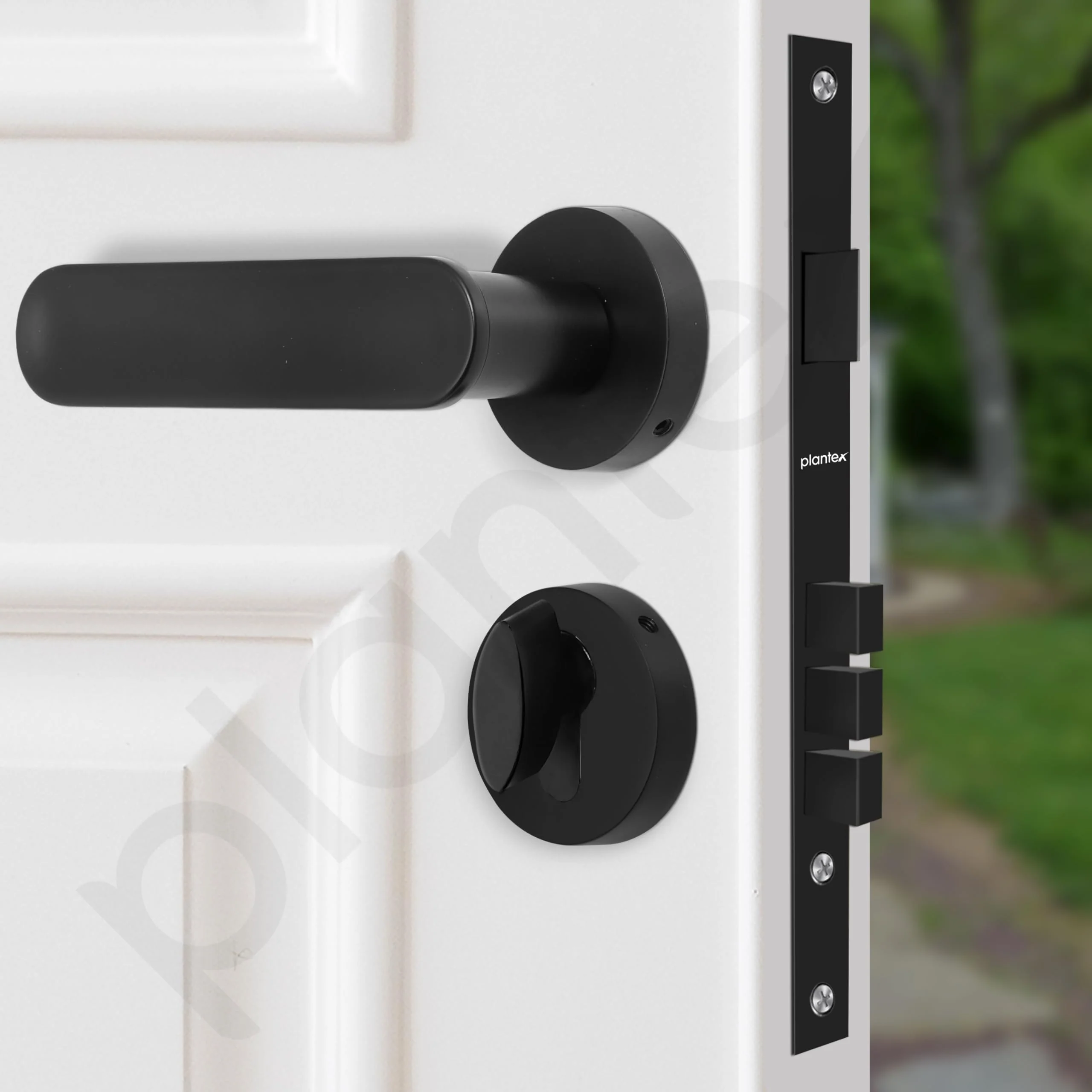 Plantex Main Door Lock/Mortise Lock for Door with 3 Years of Warranty - Robust Door Lock for Home with Brass Lock Body & Cylinder (Black Finish) - Image 6