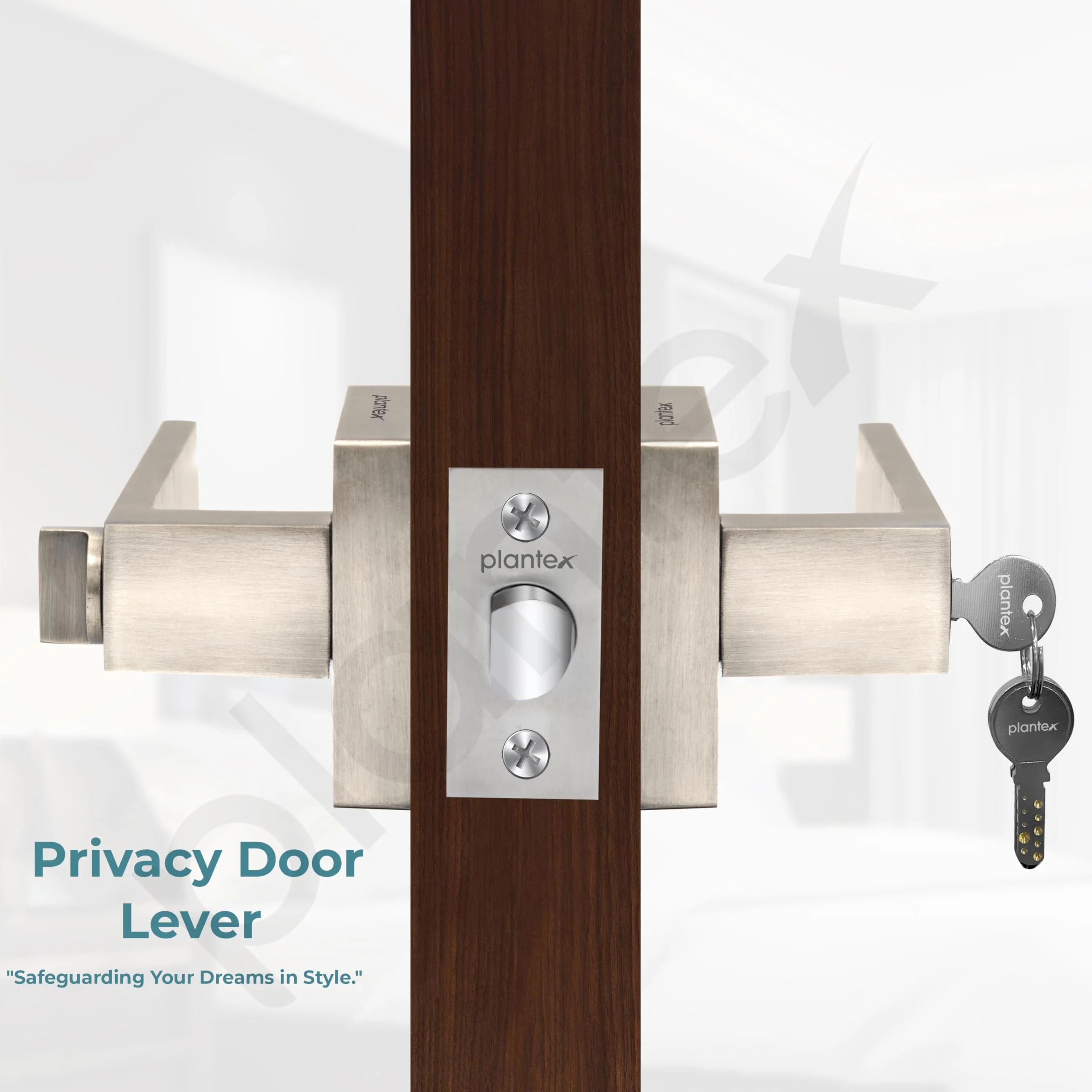 Plantex Mortise Lock Set For Home/Main Door - 3 Computerized Keys, Door Hardware - Pack Of 1 (Satin), Silver - Image 6