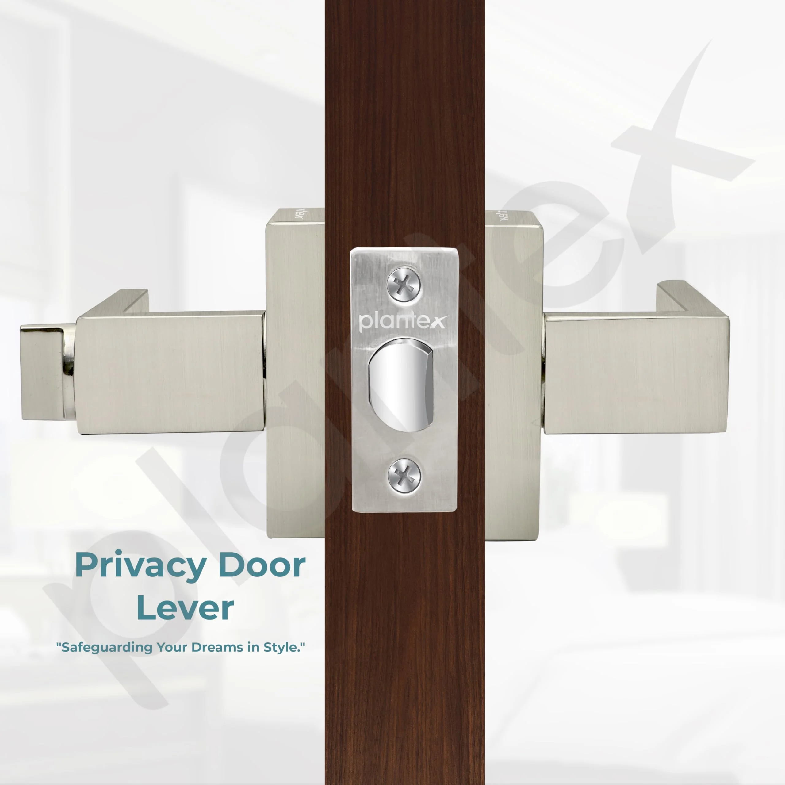 Plantex New Age Bathroom Door Locks/Key-Less Door Lock Set for Bedroom/Balcony/Office/Storeroom - Reversible Design (Satin Finish, 30mm to 50mm Door Range) - Image 6