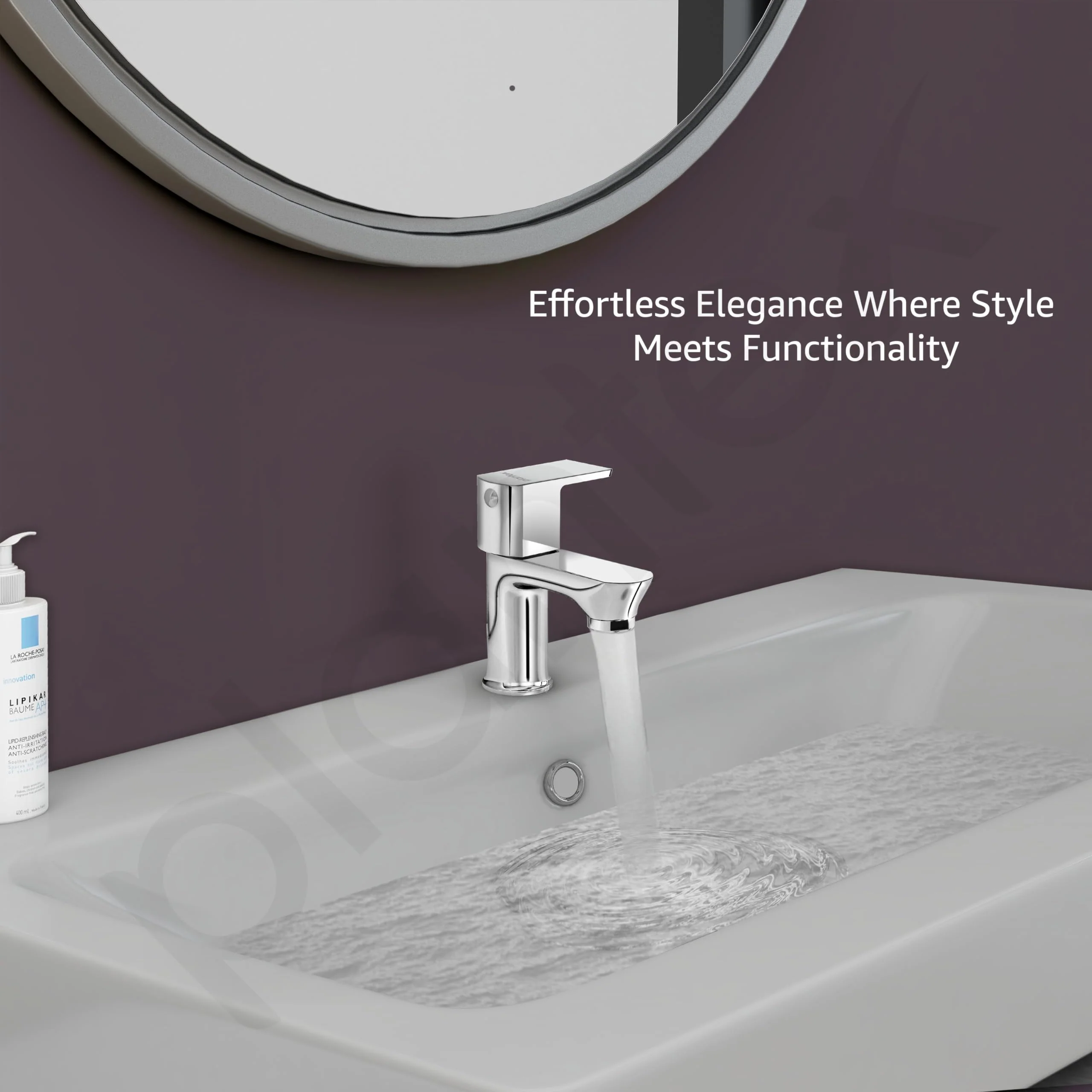 Plantex Pillar Tap for Bathroom with Water Saving Aerator/Single Lever Tap for Wash Basin with Teflon Tape/Tap for Table Top Deck Mount Pillar Tap - Pack of 1 (Chrome) - Image 2