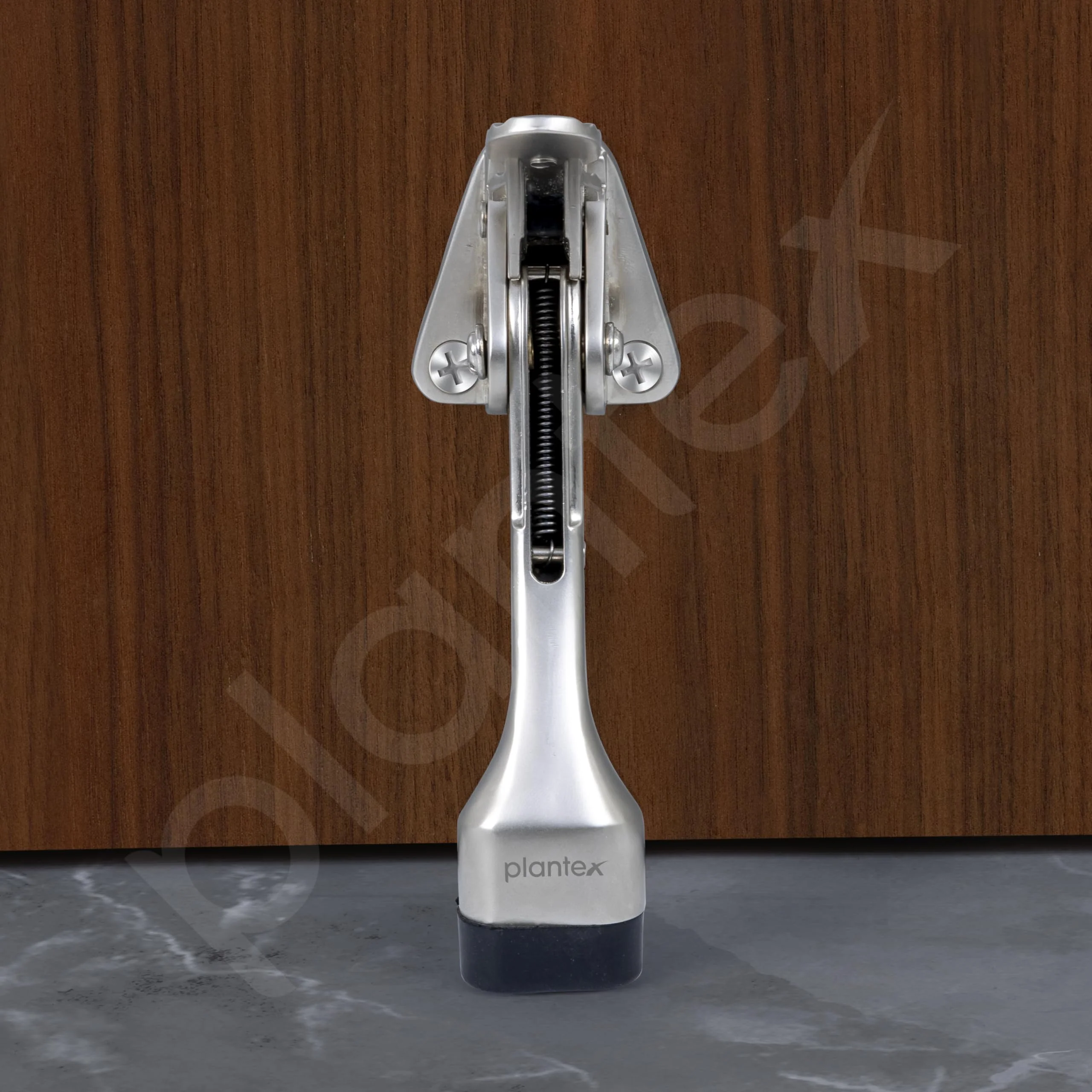 Plantex Premium 5 Inch Door Stopper/Door Stopper for Home Hydraulic/Kickdown Stop with One Touch Adjustable Height & Rubber Tip - Pack of 3 Door Stops (186 - Satin) - Image 6