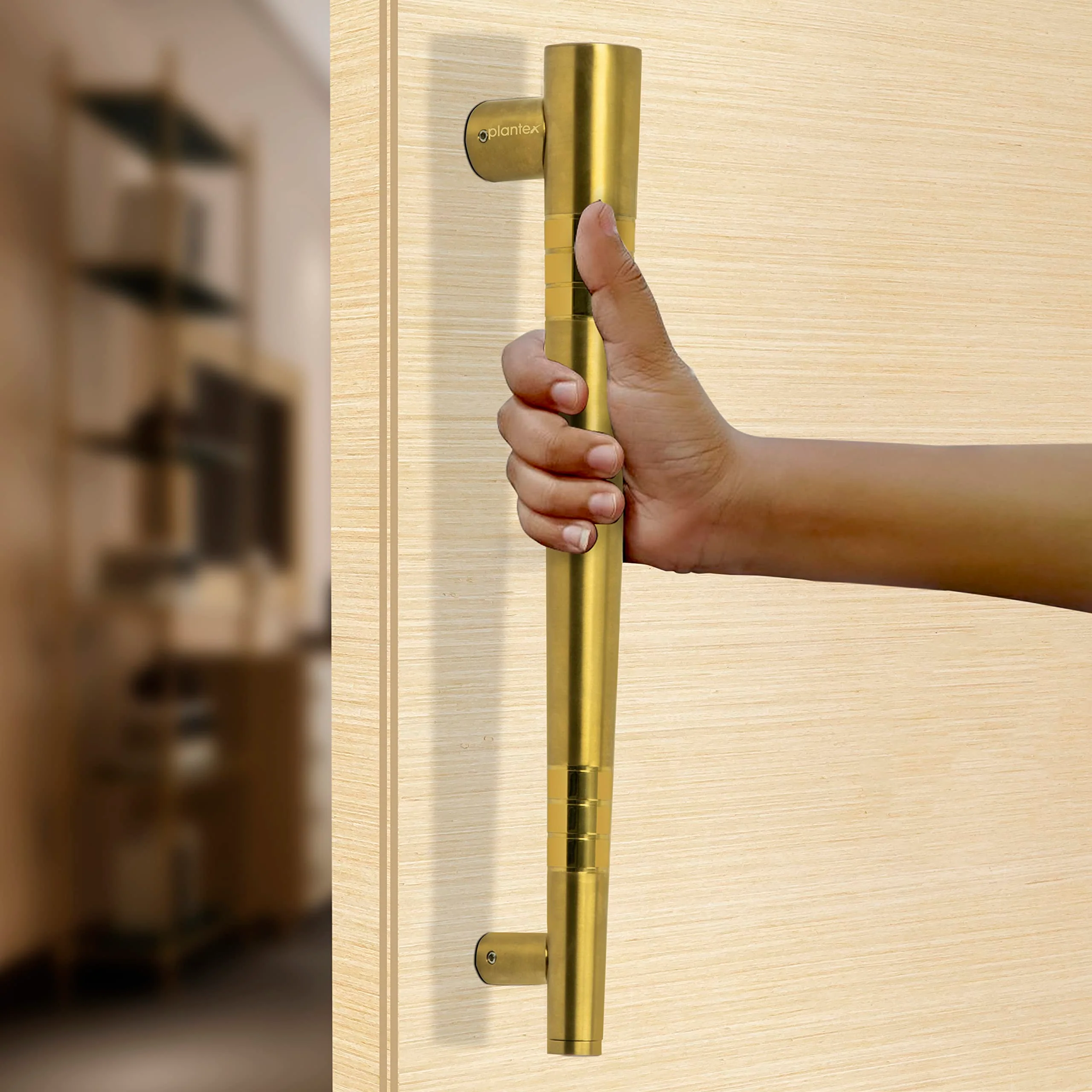 Plantex Premium Door Handle/Main Door Handle/14 Inch Door Handle for Main Door/Pull Push Door Handle for Home/Office/Hotel– Pack of 1 (306,PVD Gold Finish) - 3 Years Warranty - Image 6