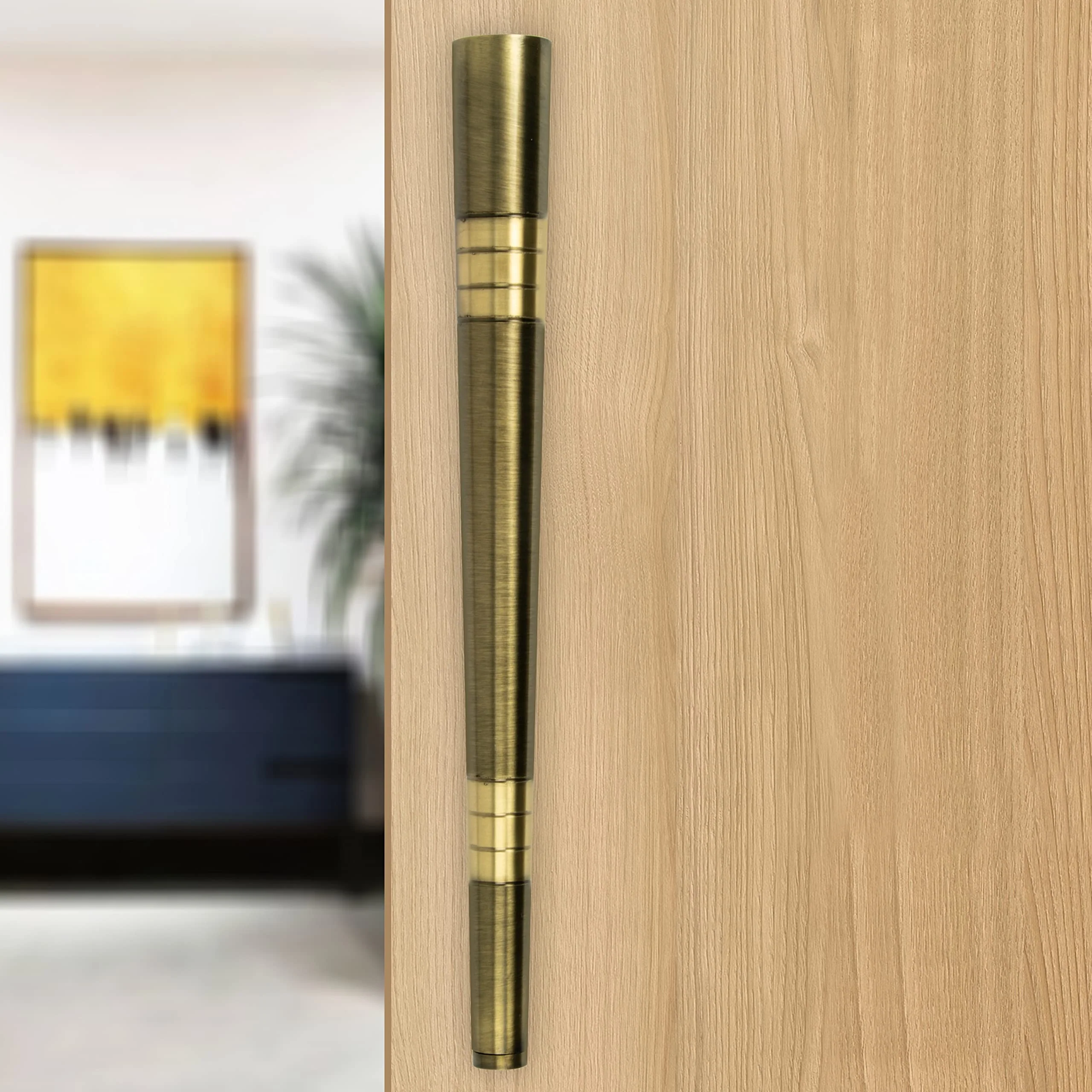 Plantex Premium Door Handle/Main Door Handle/14 Inch Door Handle for Main Door/Pull Push Door Handle – Pack of 1 (306 Brass Antique Finish) - 3 Years Warranty - Image 5
