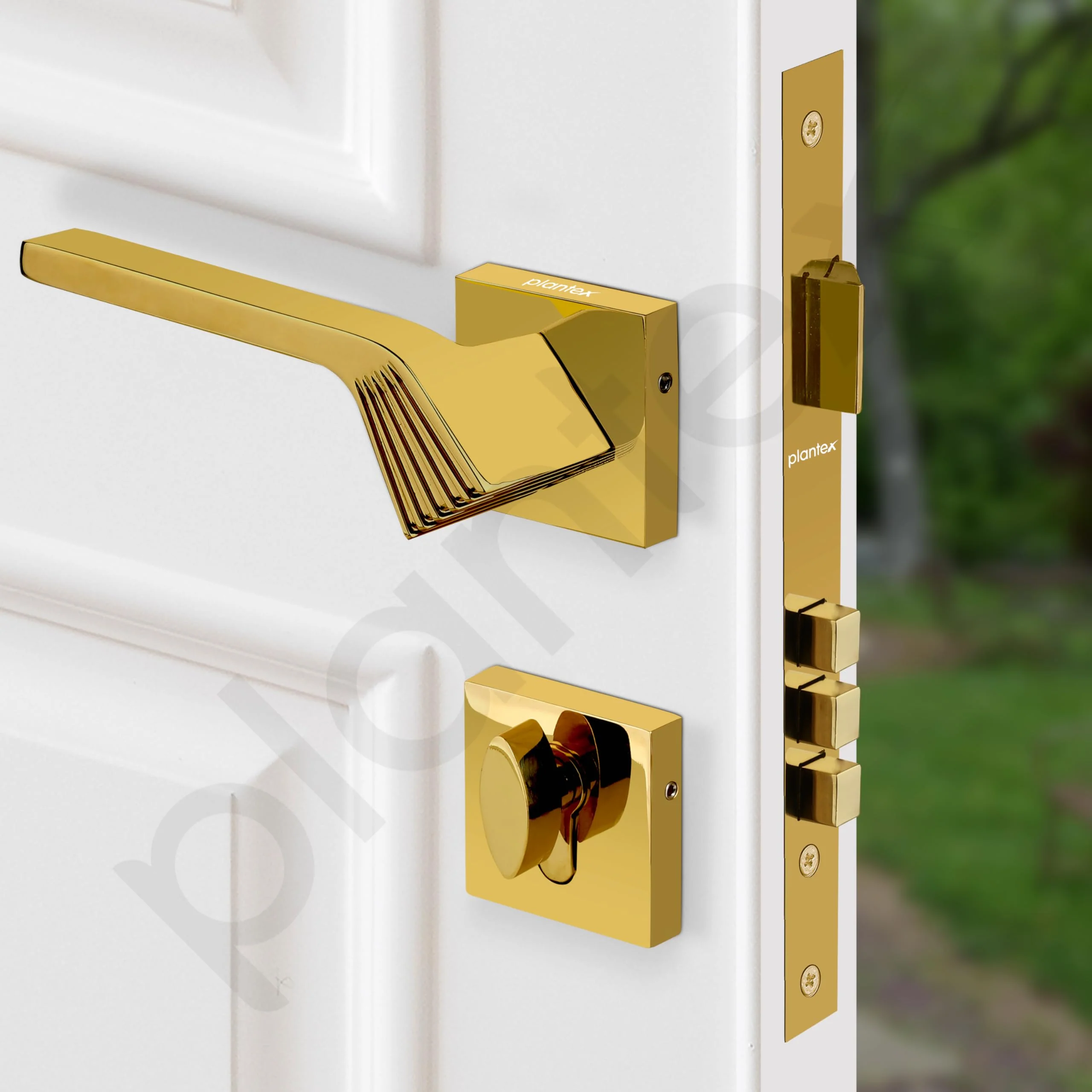 Plantex Premium Door Lock with 3 Years of Warranty/Main Door Lock for Home/Mortise Lock Set for Door (7120 - PVD Gold) - Image 2