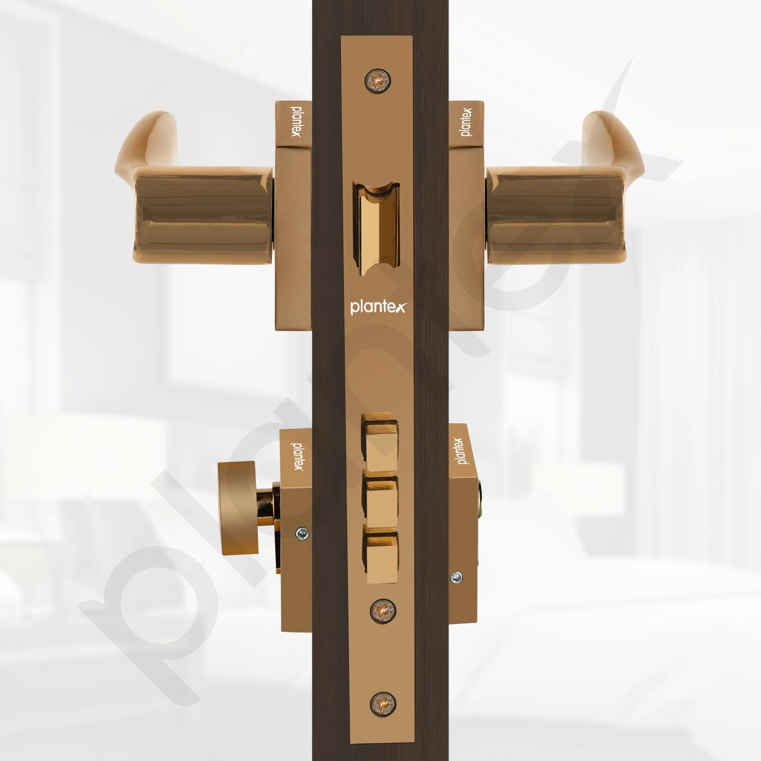 Plantex Premium Main Door Lock with 3 Years of Warranty/Main Door Lock for Home/Mortise Lock for Door - (PT-002- Rose Gold) - Image 5