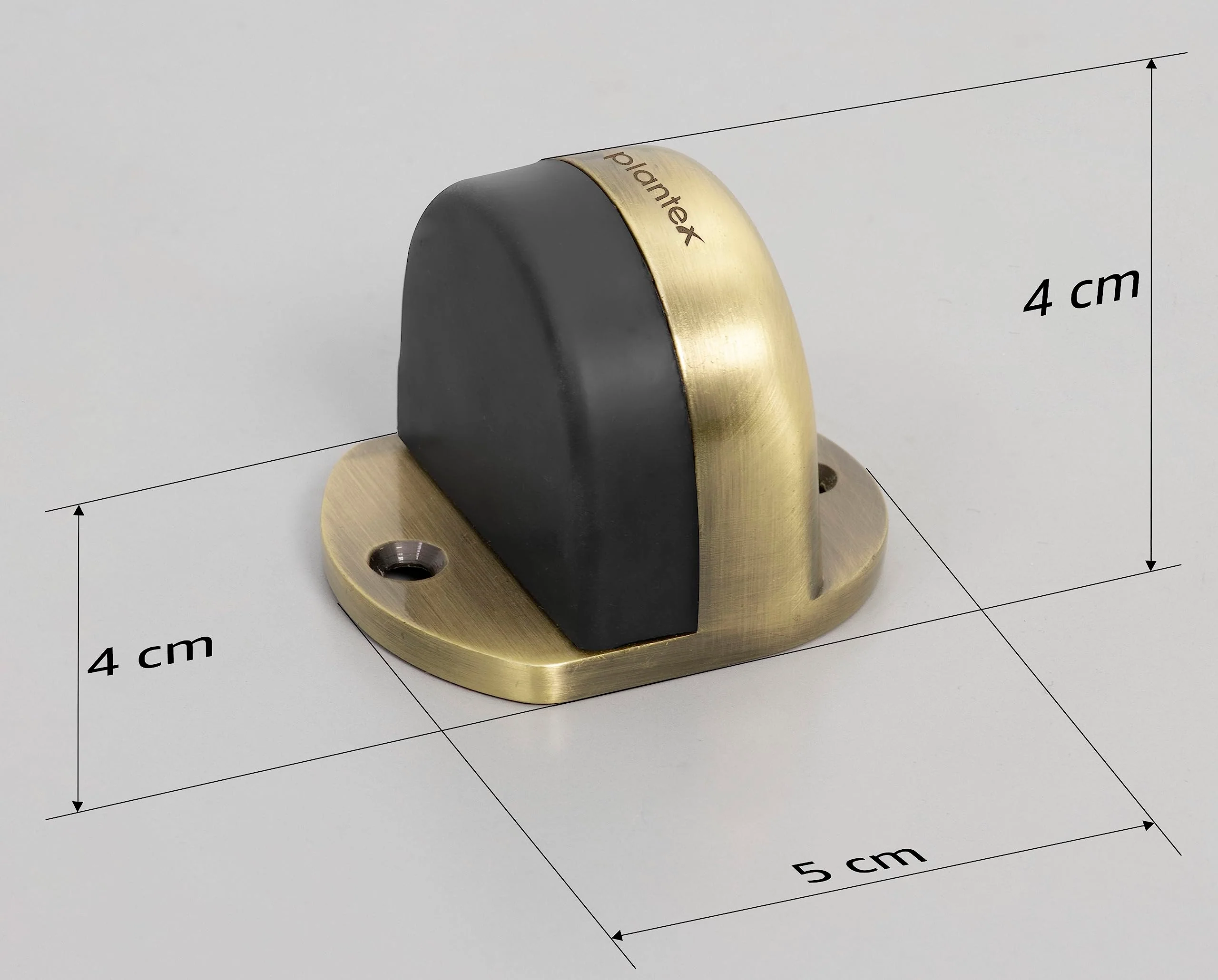 Plantex Premium Floor Mounted Door Buffer/Sound Dampening Rubber Buffer for Bed Room/Living Room/Kitchen/Bathroom Door – (Brass Antique) - Image 4