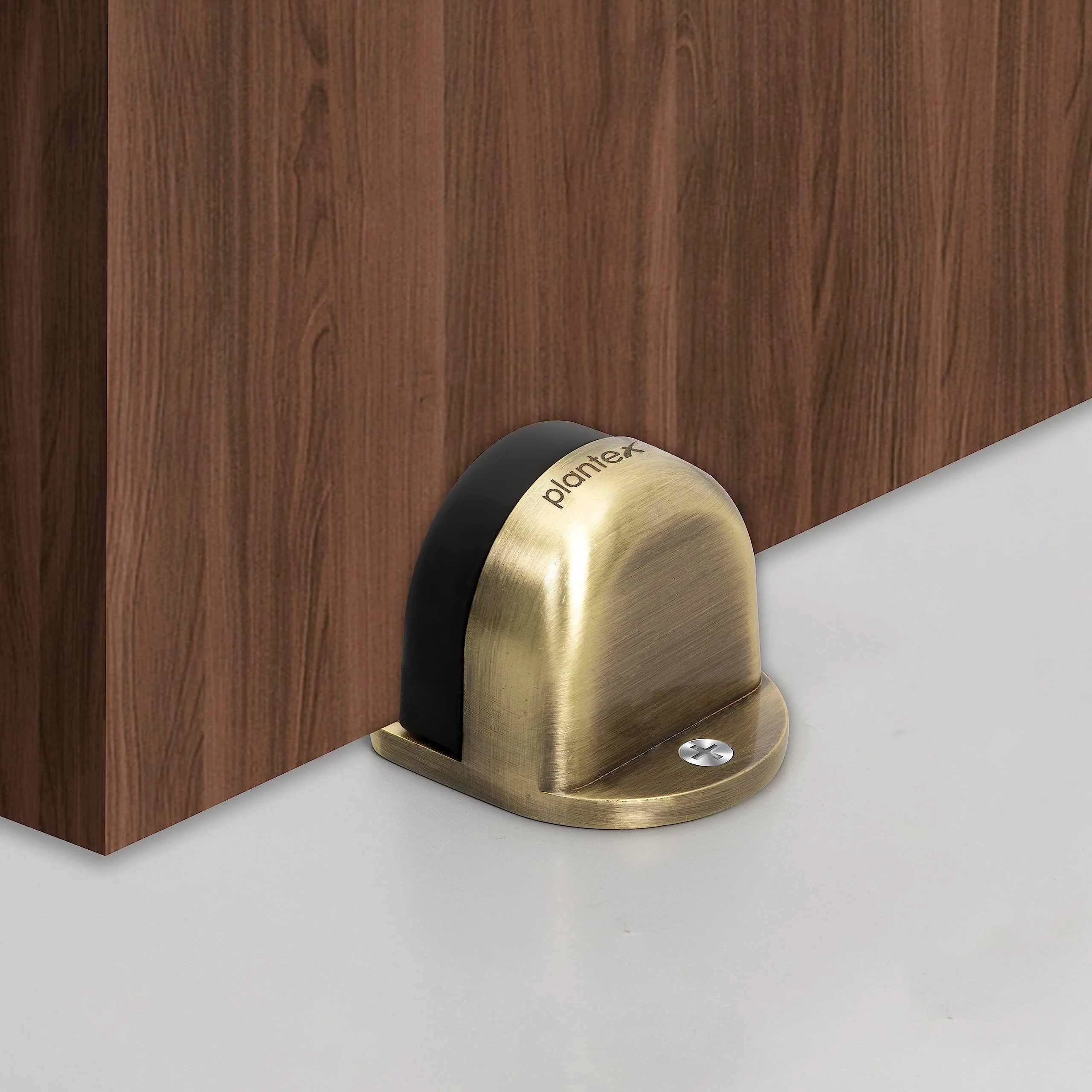 Plantex Premium Floor Mounted Door Buffer/Sound Dampening Rubber Buffer for Bed Room/Living Room/Kitchen/Bathroom Door – (Brass Antique) - Image 5