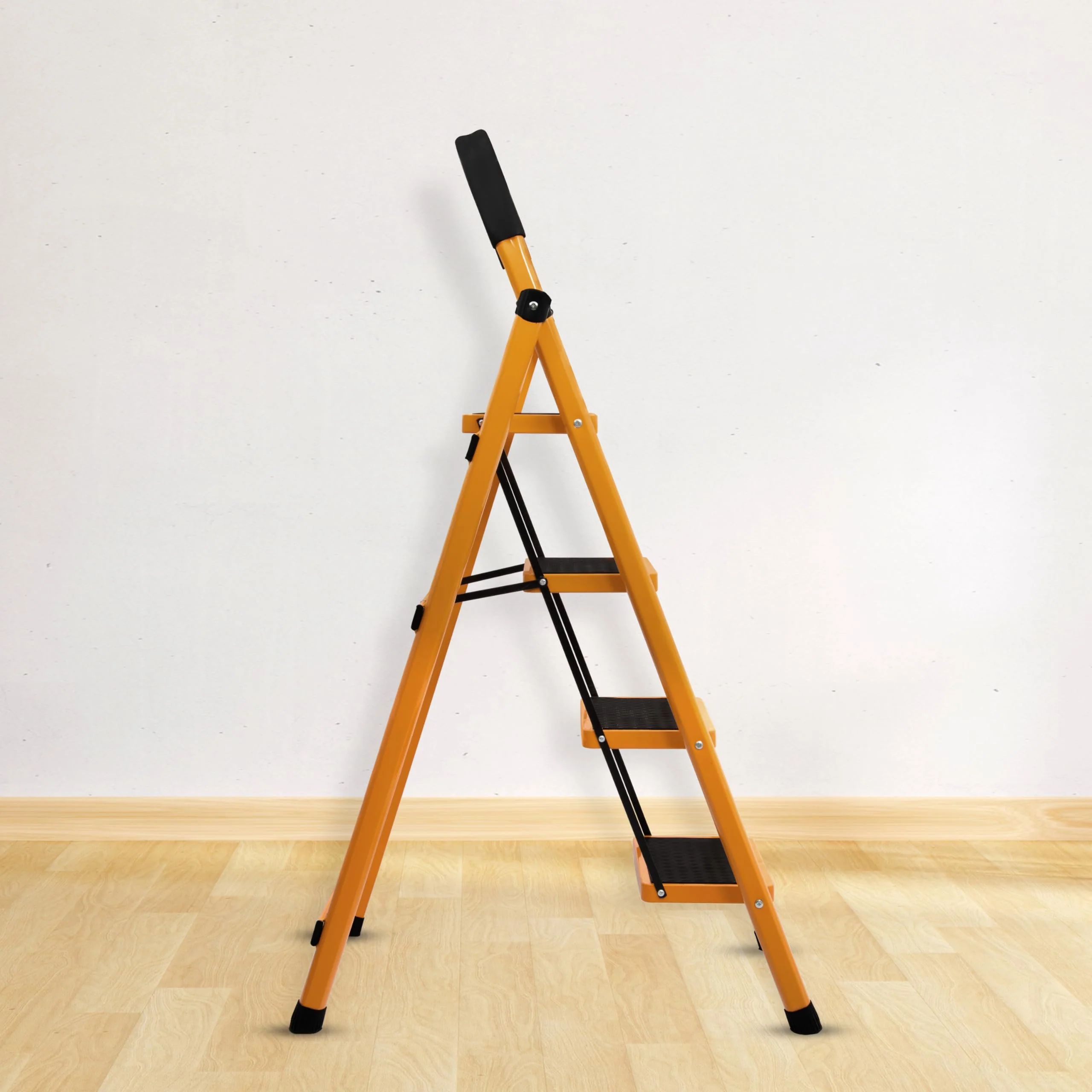 Plantex Premium GI 4-Step Steel Ladder for Home - Wide Anti Skid Step Ladder - 150 kg Capacity (Yellow) - Image 7