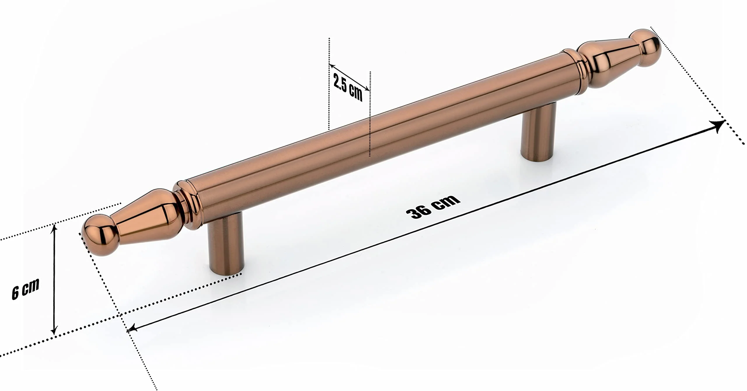 Plantex Premium Main Door Handle/14 Inch Door Handle for Main Door/Pull-Push Door Handle for Home/Office/Hotel- Pack of 1 (PVD Rose Gold) - 3 Years Warranty - Image 2